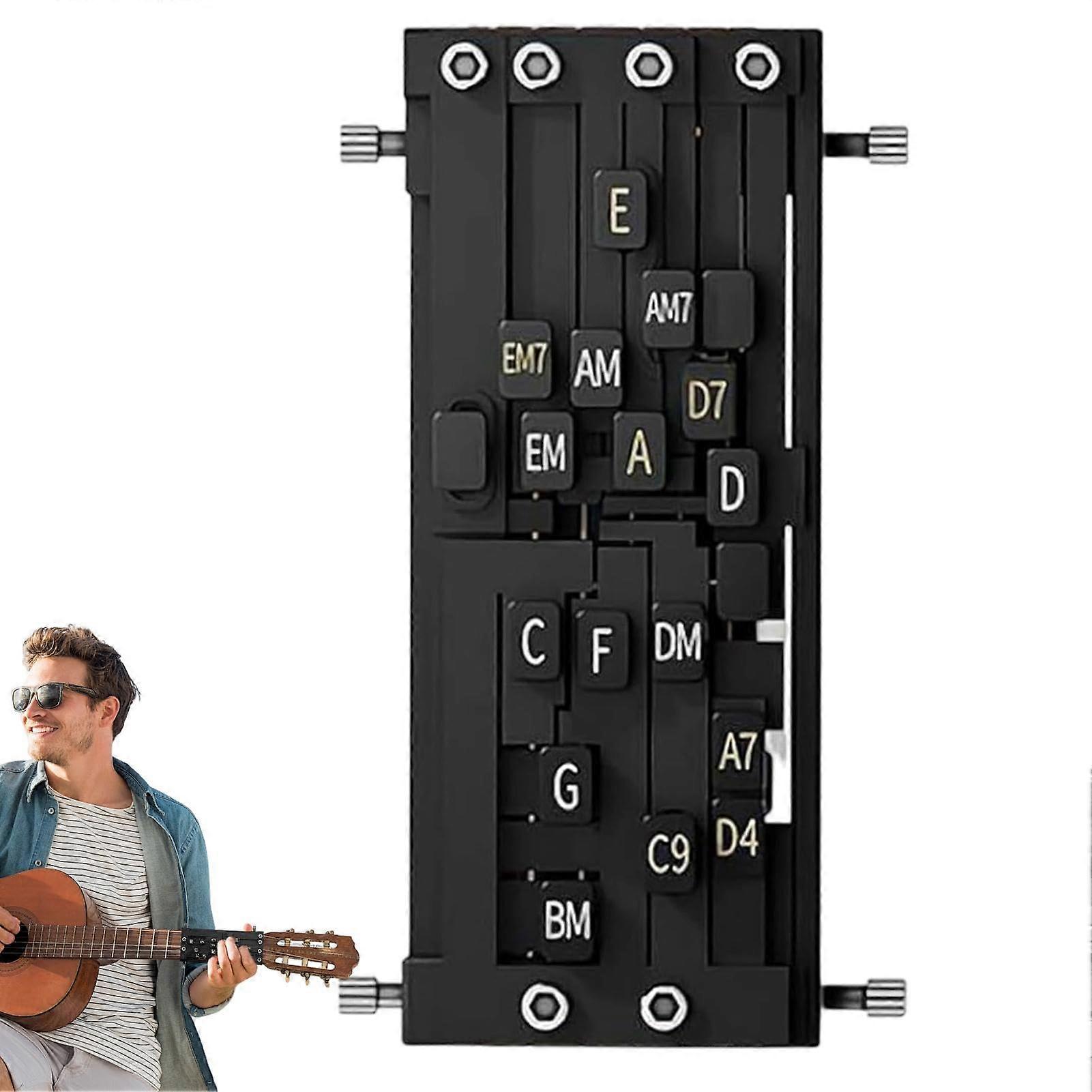 Guitar learning tools, chord trainer, multipurpose presser, userfriendly helper