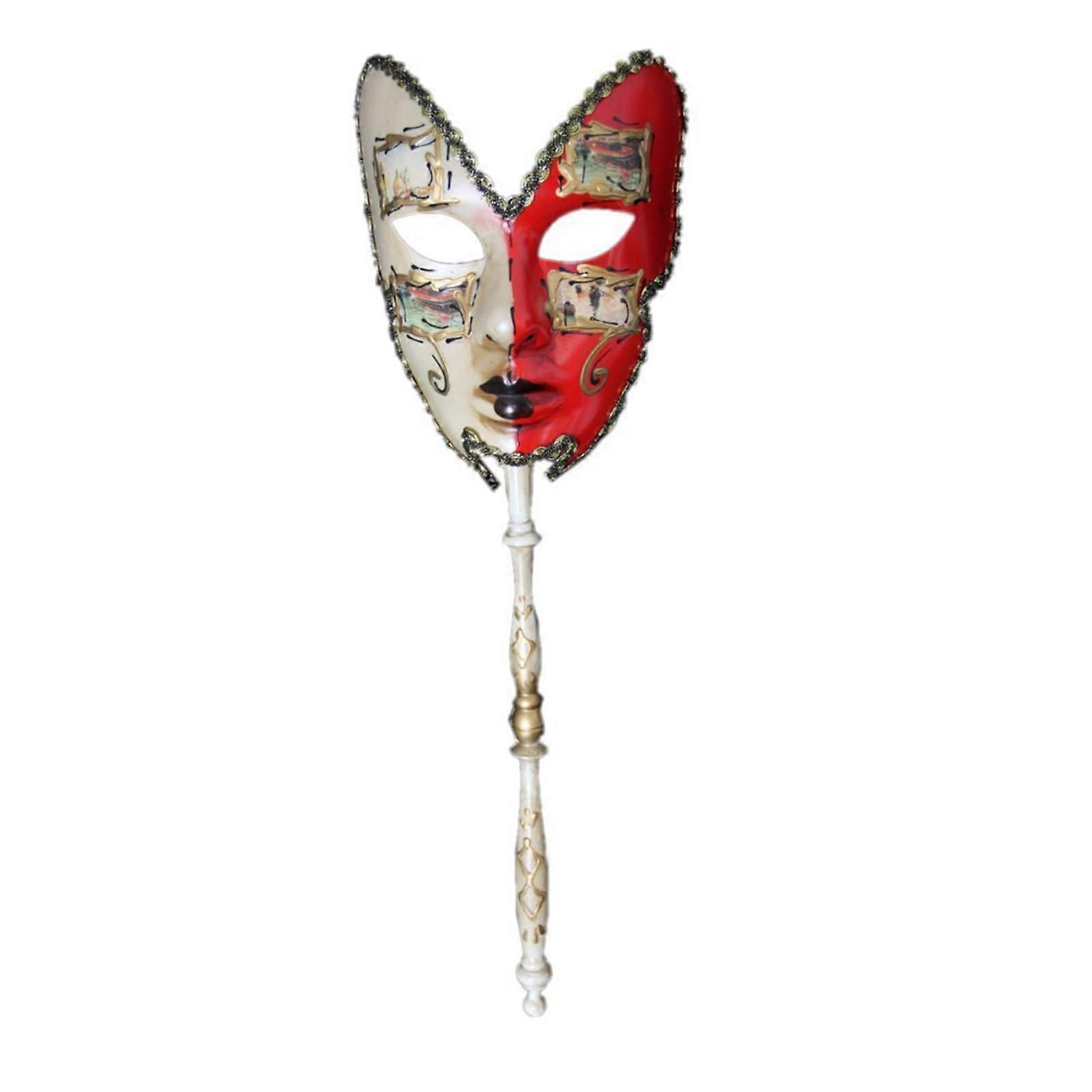 Italian Adult Child Holding Removable Carnival Party with Full Face Breath Mini Pro (Red, One Size) Ref: 8551