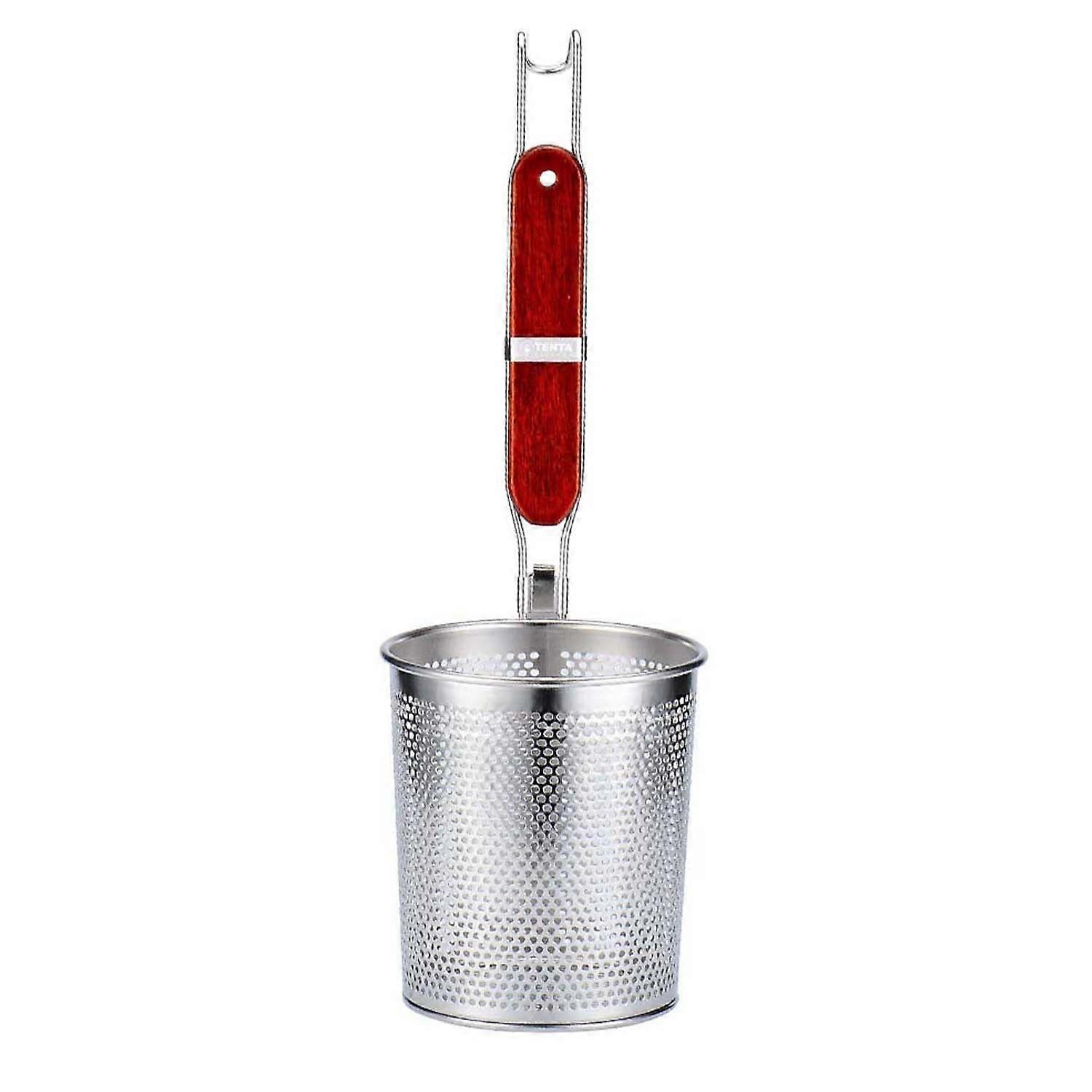 Micro-perforated mesh pasta and noodle basket for kitchen