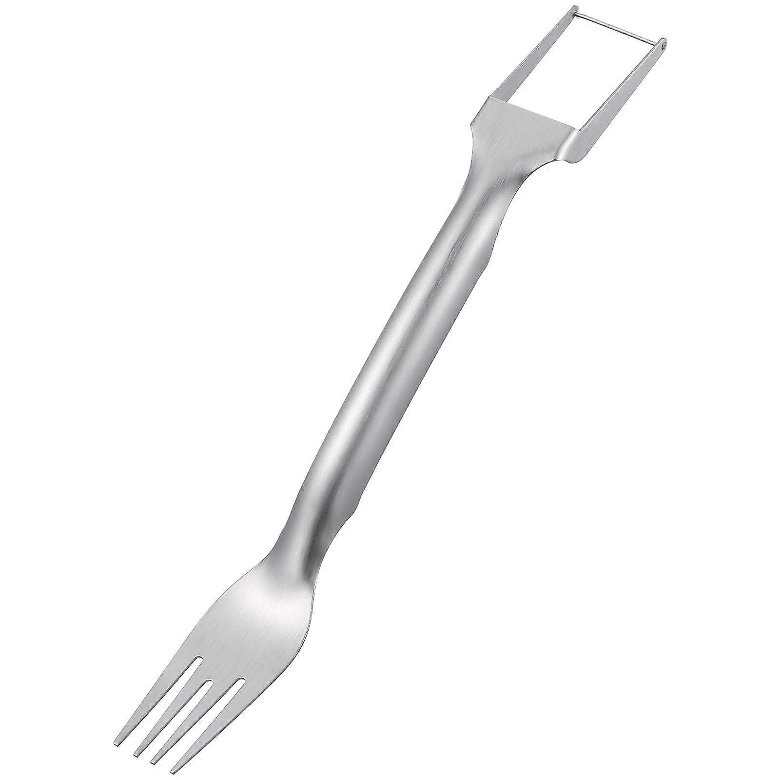 Stainless Watermelon Fork Fruit for Outdoor Picnic Silver Watermelon 1Pcs