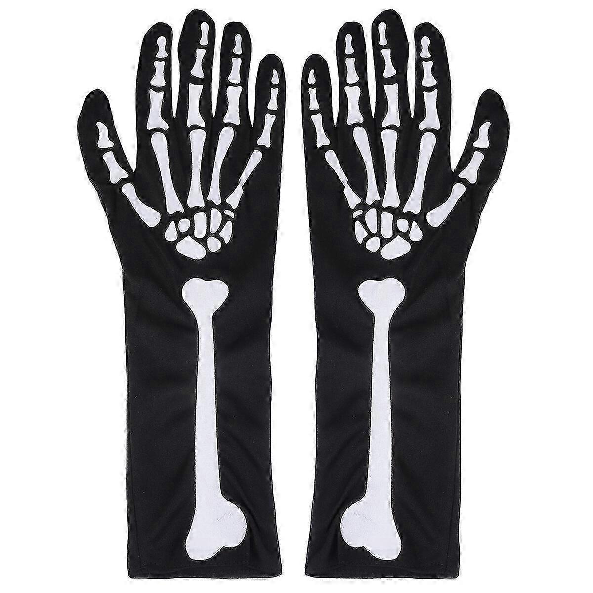 Pumpkin And Skeleton Halloween Print Boxing Gloves
