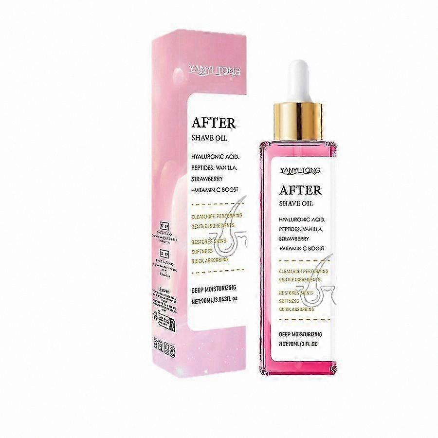 Soothing After Shave Oil for Women, Strawberry Vanilla Scent, Prevents Ingrown Hairs, Softens Skin, Moisturizing & Calming Formula