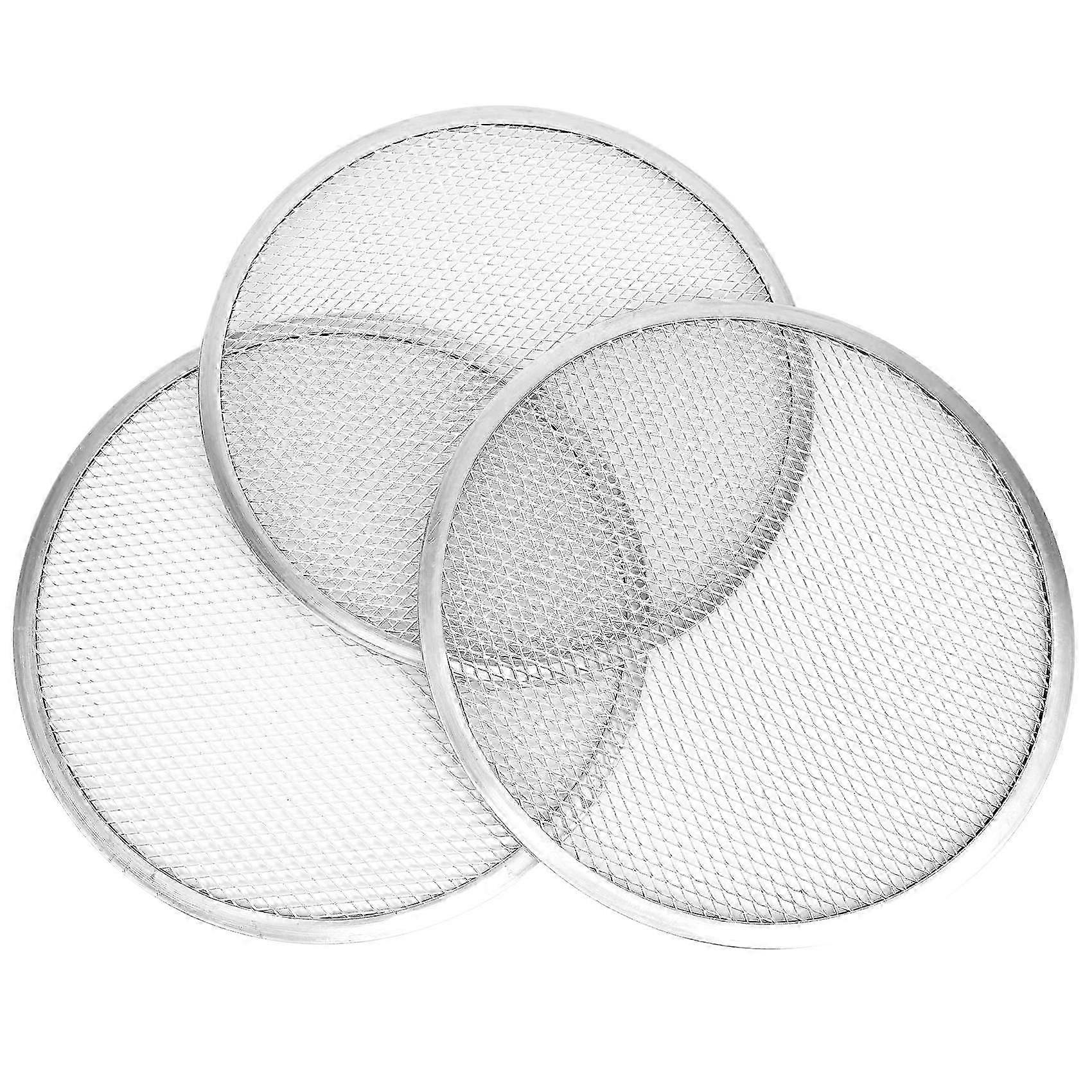 12 Inch Aluminum Pizza Screen Pizza Pan with Holes Pizza Pan,Baking Tray for Round Pizza Crisper Tray Pizza Baking Tray