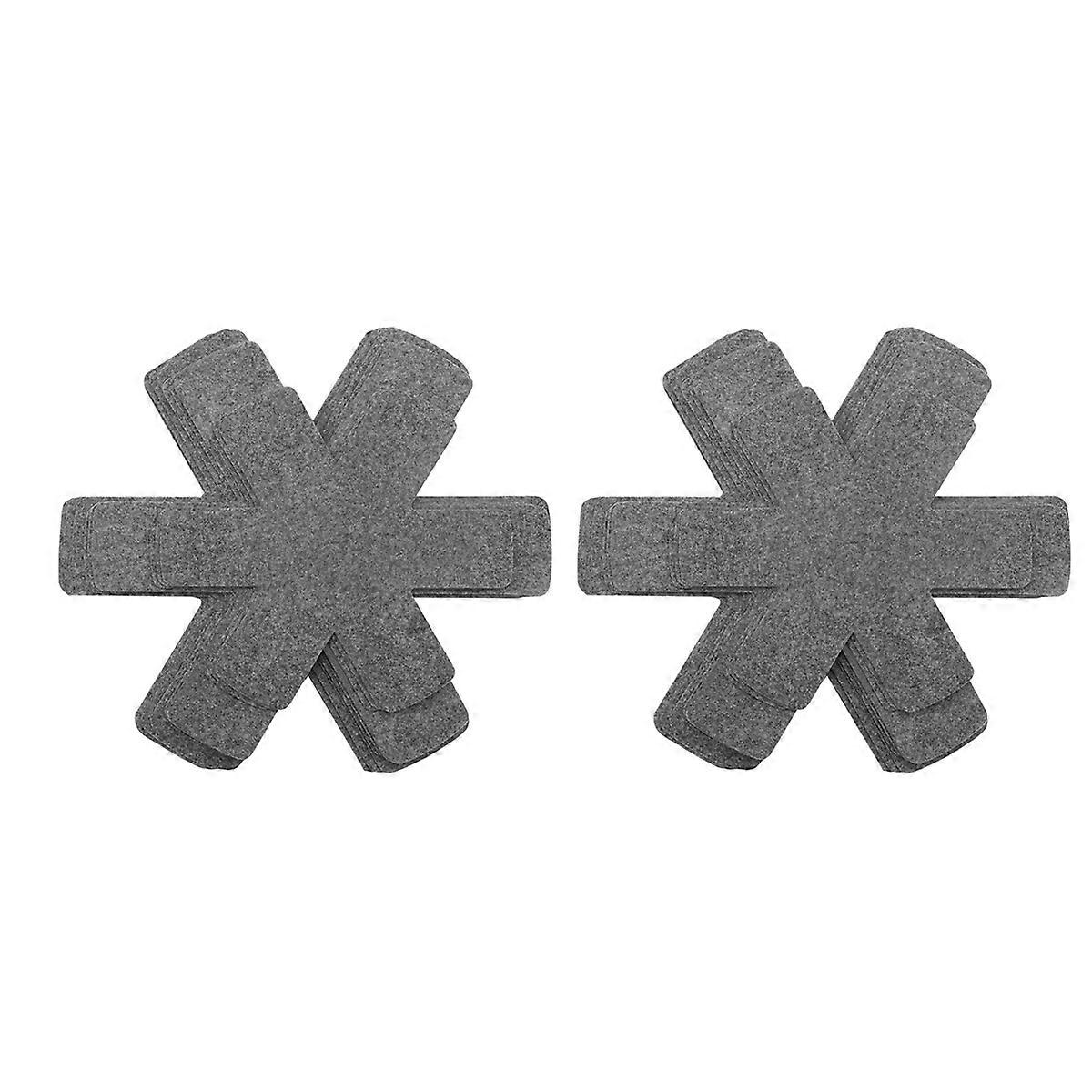 18X Pot Pan Protectors Divider Pads to Prevent Scratching Separate and Surfaces Non-Stick Pans for C