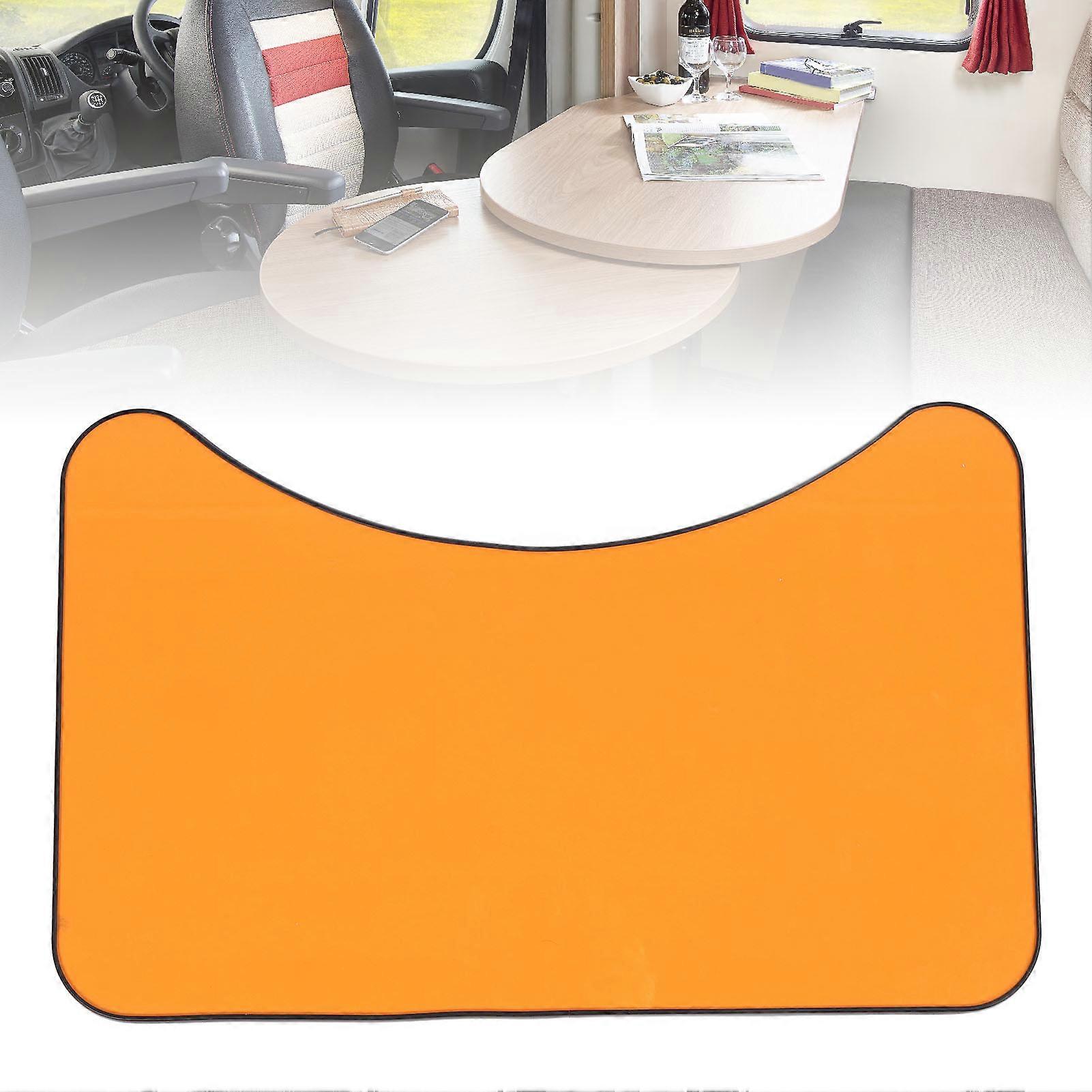 600x380mm Solid Wood Table Top Panel Orange for Yacht Deck