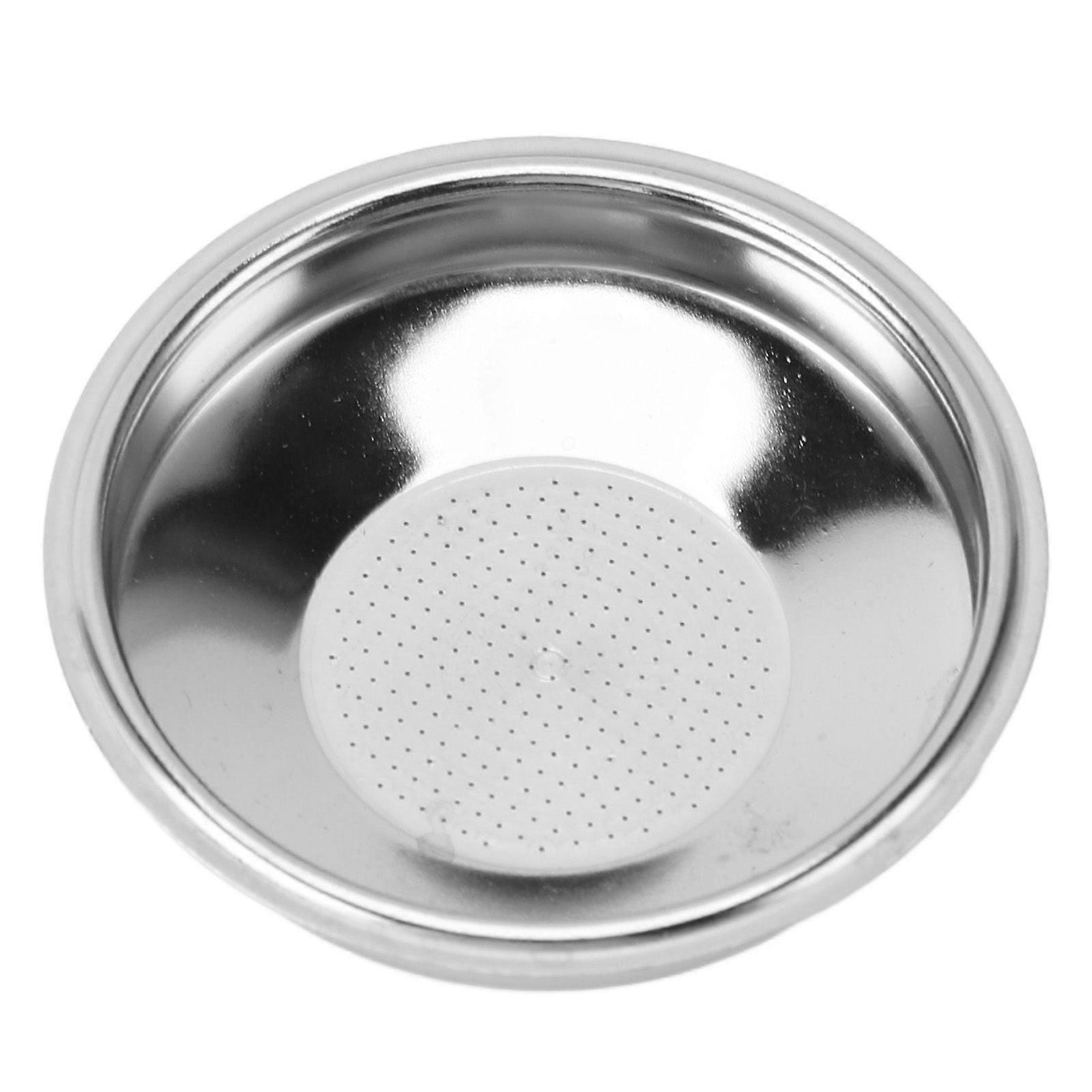 Coffee Portafilter Basket Reusable Stainless Steel Single Layer 51mm Coffee Filter Basket Coffee Machine Accessories
