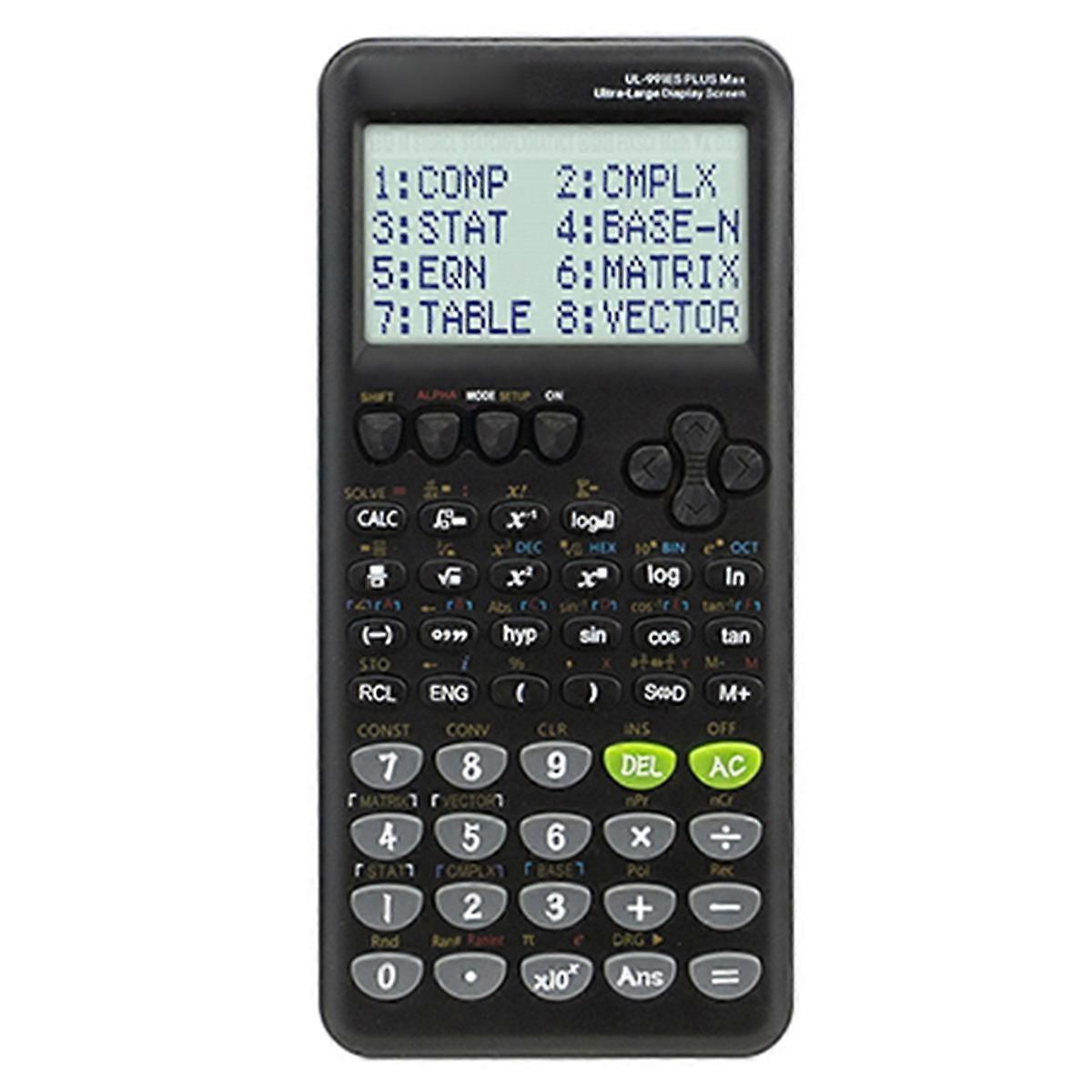 Large Screen Scientific Function Calculator 417 Multifunctional,Designed Specifically for Student Exams with 1 Pen Black