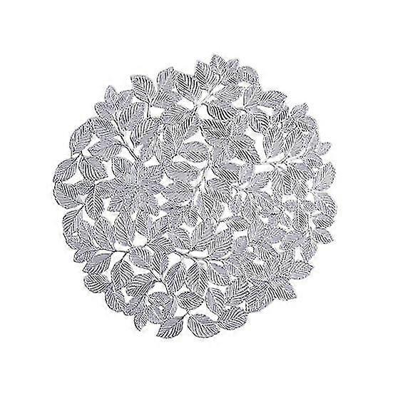 Table Placemat Anti-scalding Table Protection Mat Hollow Strawberry Leaf Pattern Dining Table Placemat for Home Kitchen