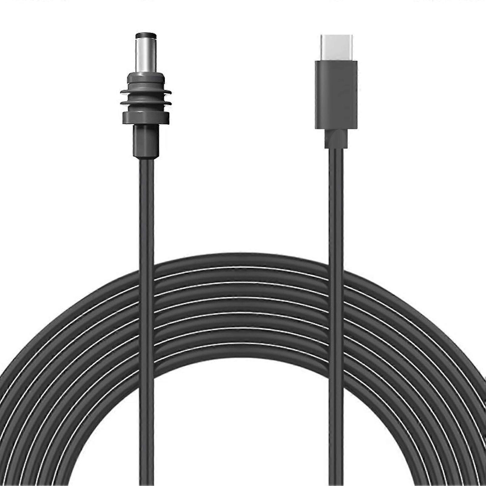 USB C to DC Power Cord PVC Pure Copper 18AWG IP68 Water Resistant Satellite Type C to DC Power Extension Cable Replacement for Indoor and Outdoor Use