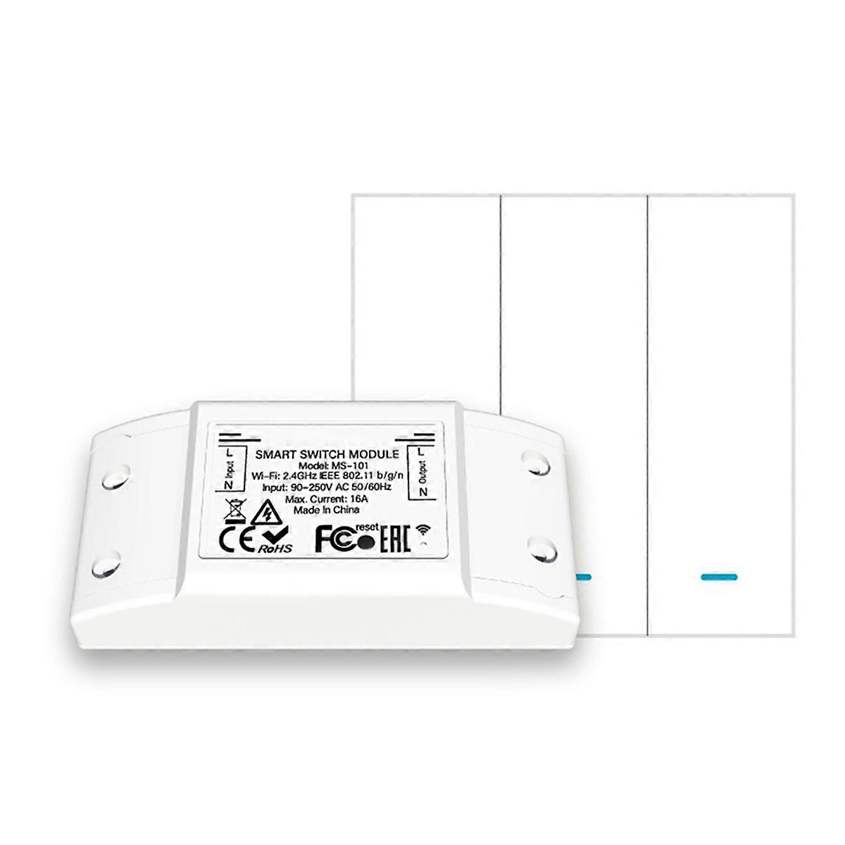 16A Bluetooth Smart Switch with 3 Group Panel Remote Control Industrial-Grade Switch Tuya Smart Home Relay Breaker