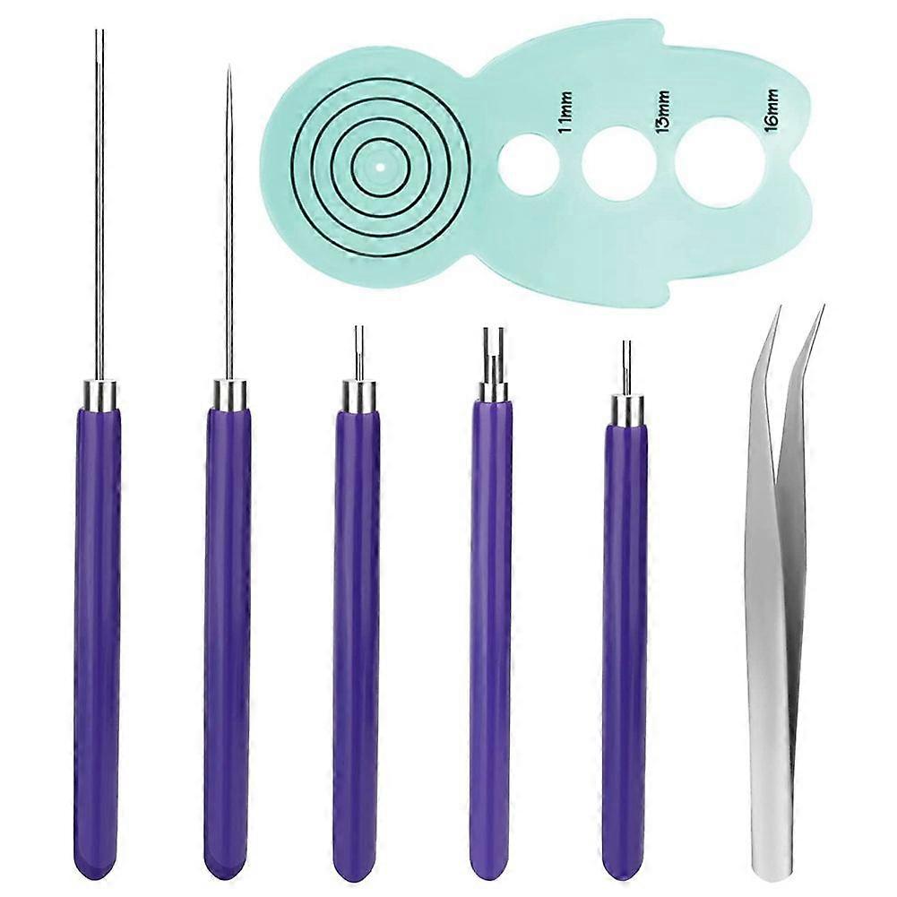 Quilling Tools Set,5Pcs Paper Flower Tools,Quilling Slotted Tools for Rolling Paper Flowers Crafts