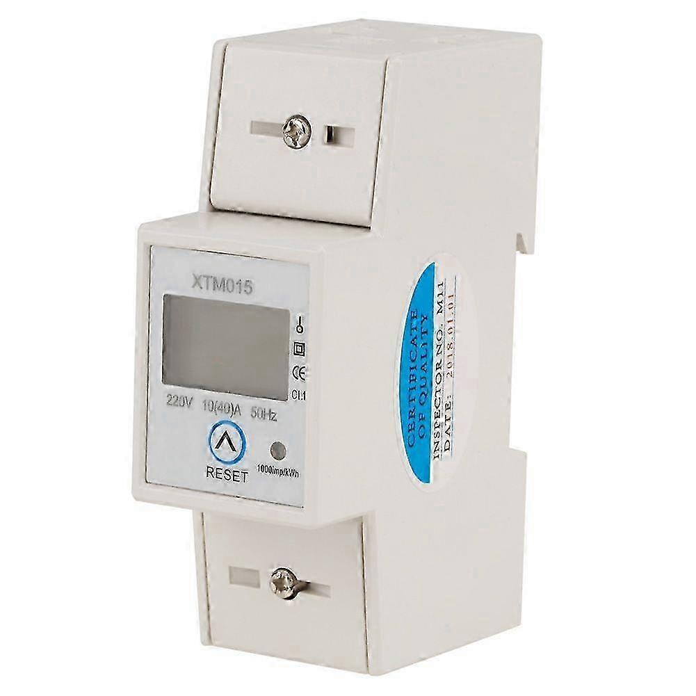 High quality XTM015 single-phase 2P LCD rail meter double-row display can be