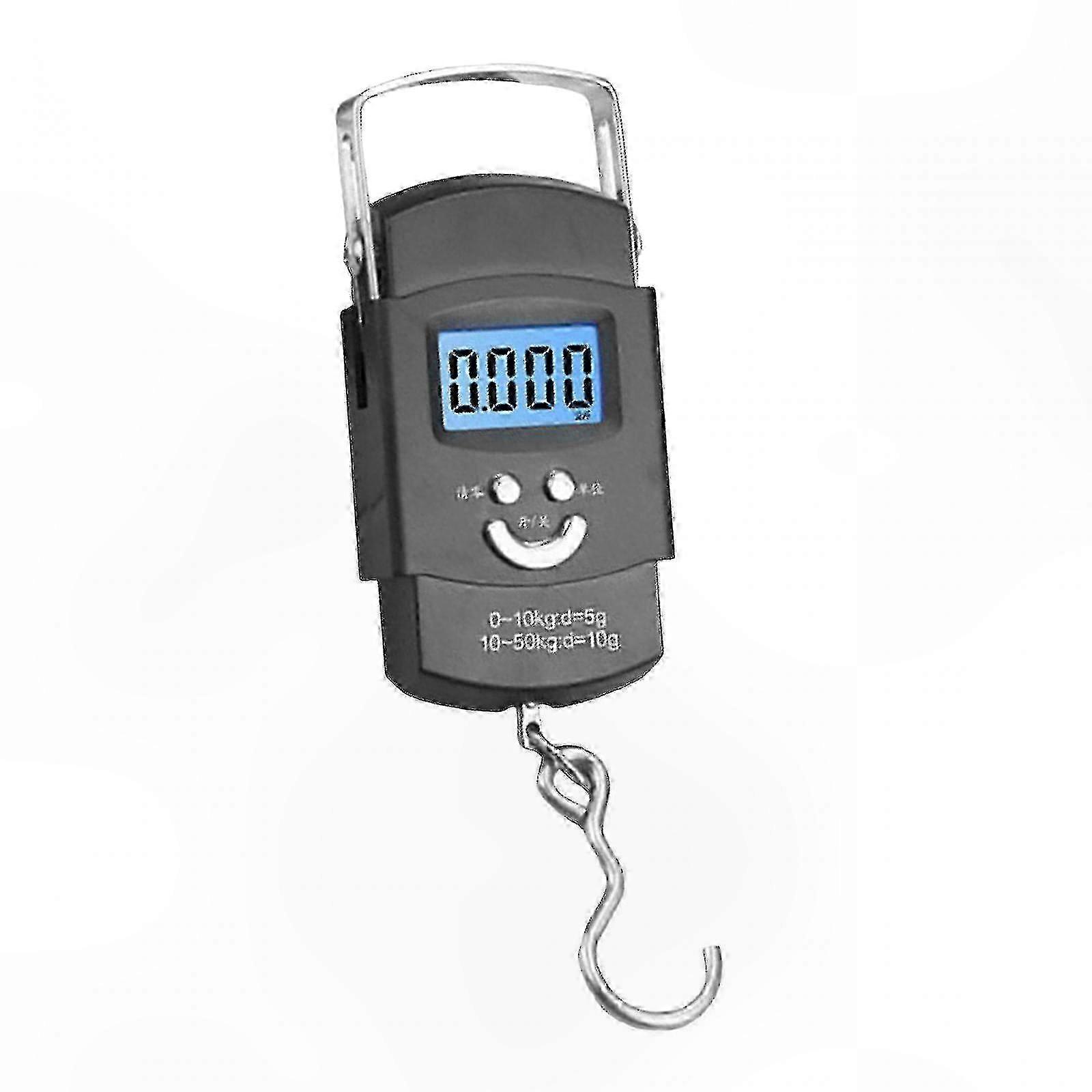 Portable Digital Luggage Scale with LCD Display, 110lb/50kg Capacity for Fishing and Travel Use