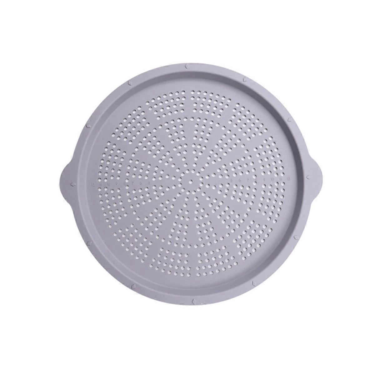 Silicone Pizza Pan Multipurpose Baking Tray Non-Stick Pizza Pan, Grey