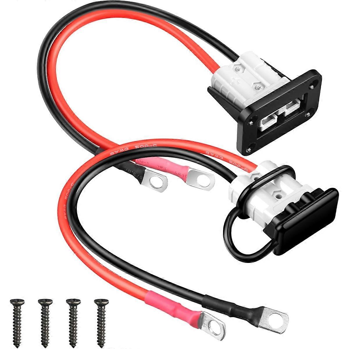 8AWG 50A SB50 Anderson Connector Battery Cable to O Ring Terminal