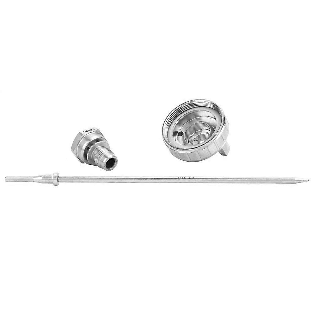 3pcs Stainless Aircap Nozzle Needle Tip Accessory Fit for W-101 Pneumatic Spray Gun (1.3mm)
