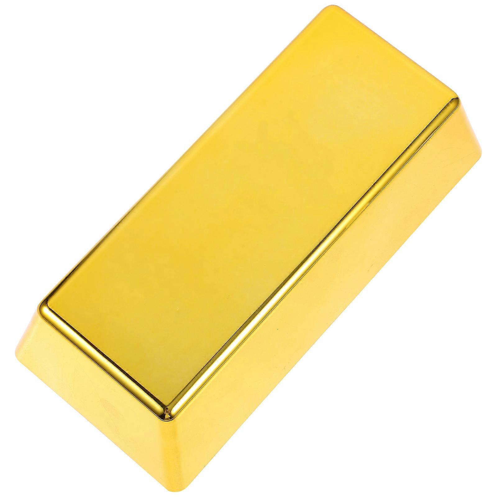 Door Stopper Wedge Silent Gold Bar Style for Home Use 2Pcs