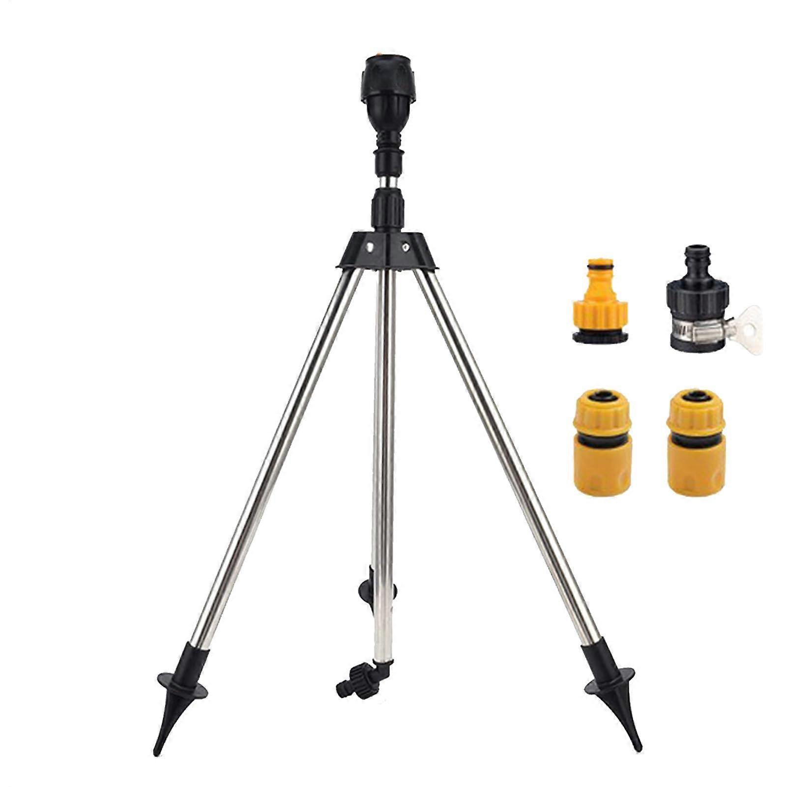 Garden Sprinkler Stand RotatingTripod Sprinkler Telescoping Water Sprinkler 360 Rotation Model B Irrigation