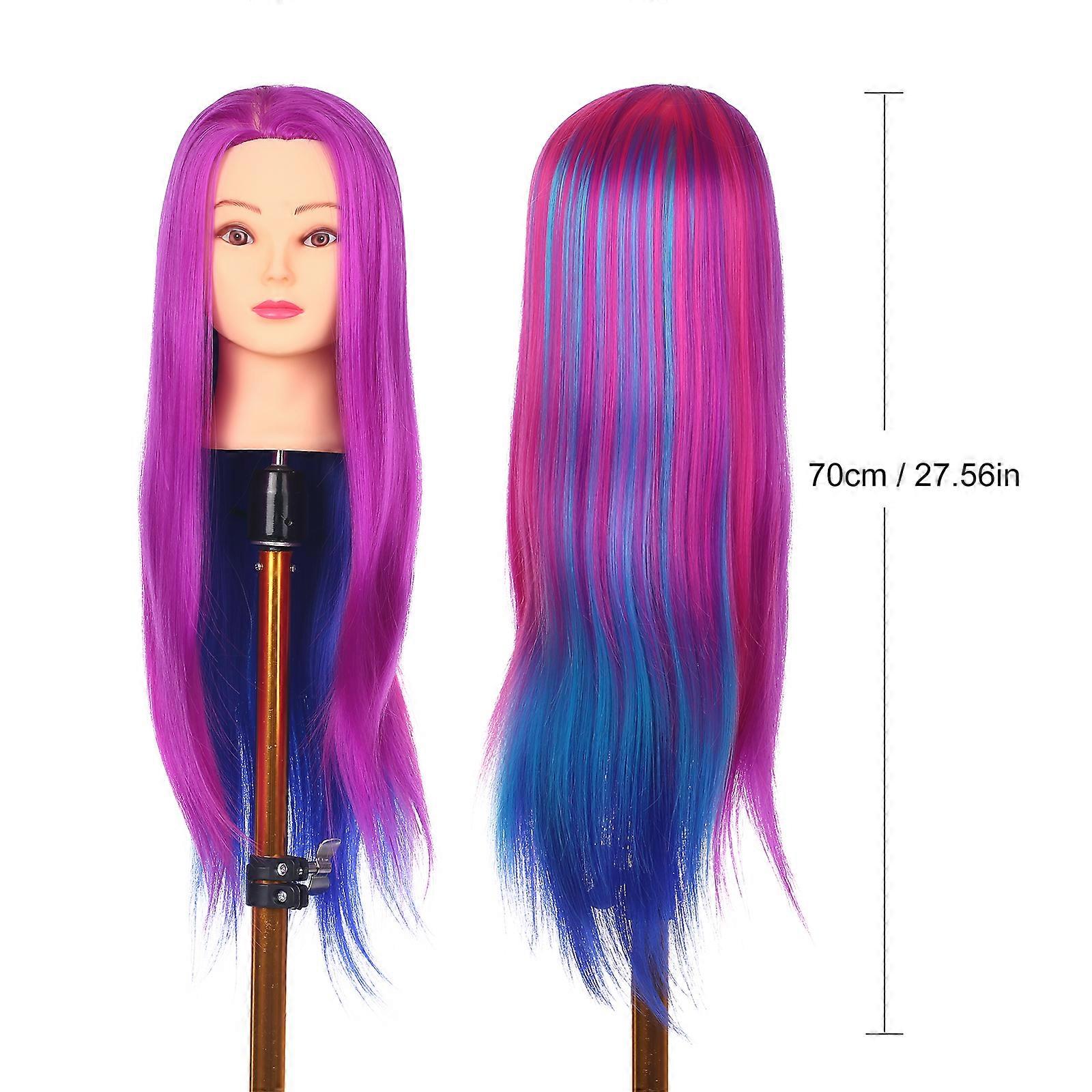 Bestauty Mannequin Head with Clamp Holder for Braiding Hair Styling Practice Manikin Head for Hairdresser Cosmetology Dummy Hair