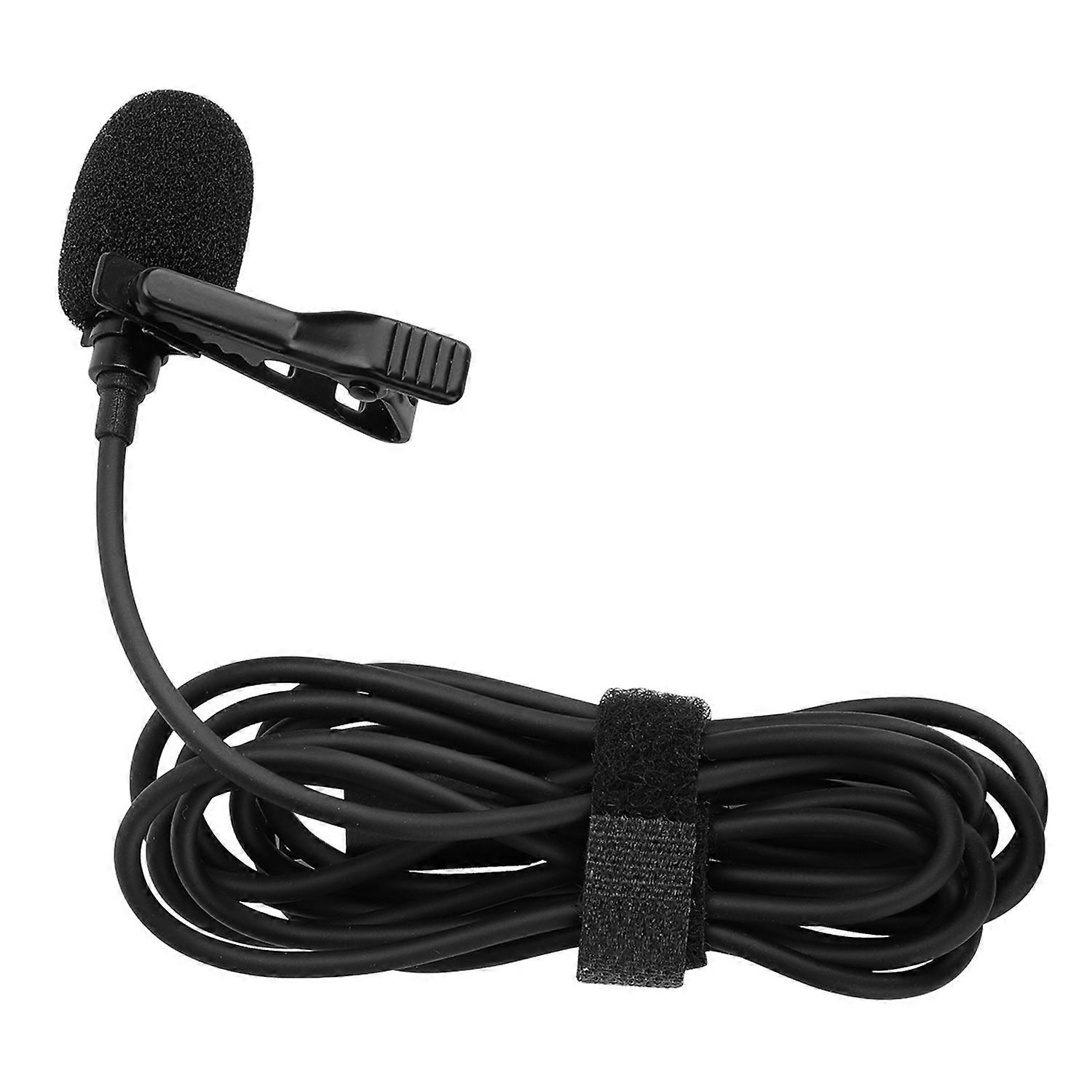SUNNYLIFE MC490 Lavalier Lapel Wired Microphone for Insta360 ONE R Omnidirectional Interview Studio 
