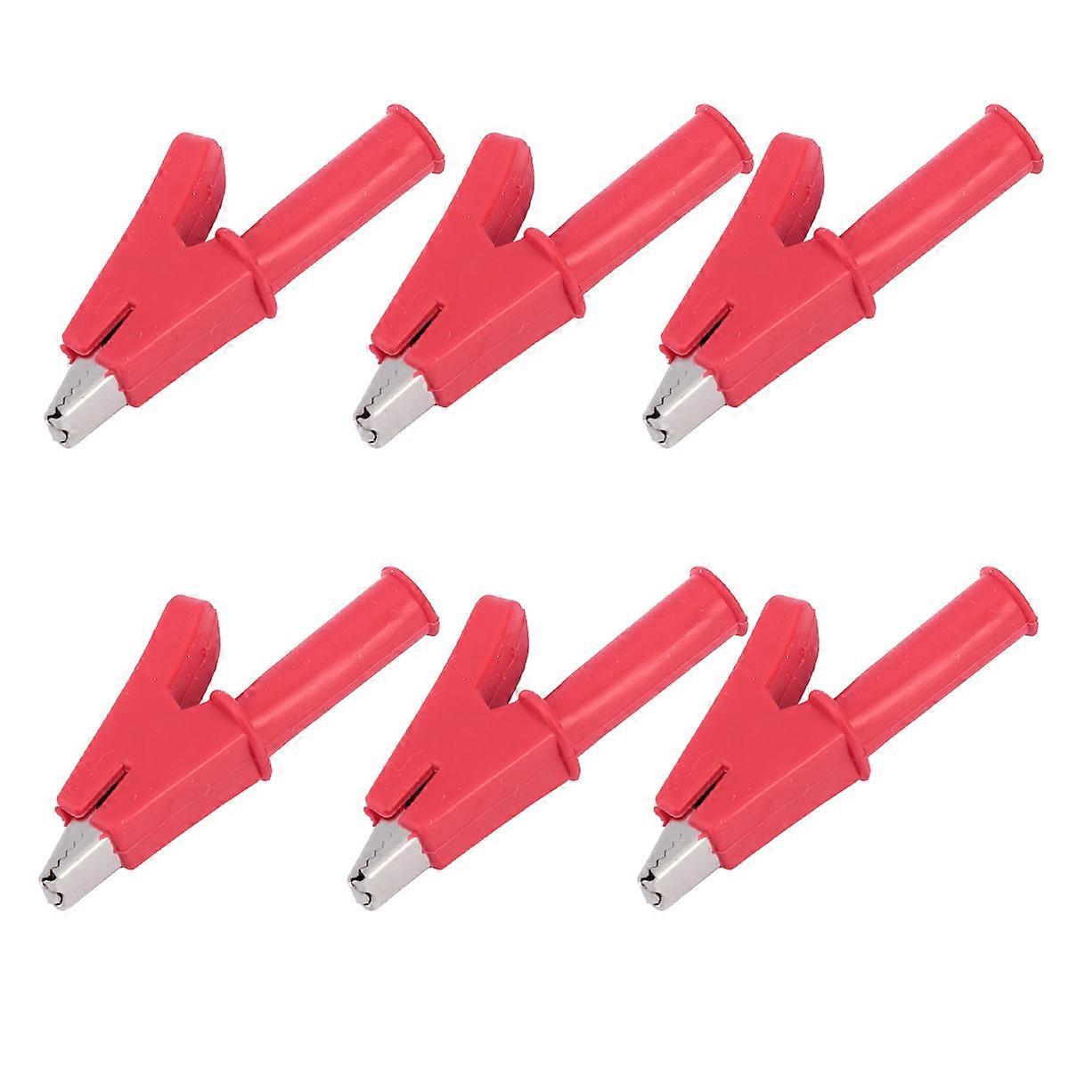 Automotive Accessories 10Pcs Crocodile Clamp Clips For Laboratory Testing 10mm Opening With Strong Welding Point