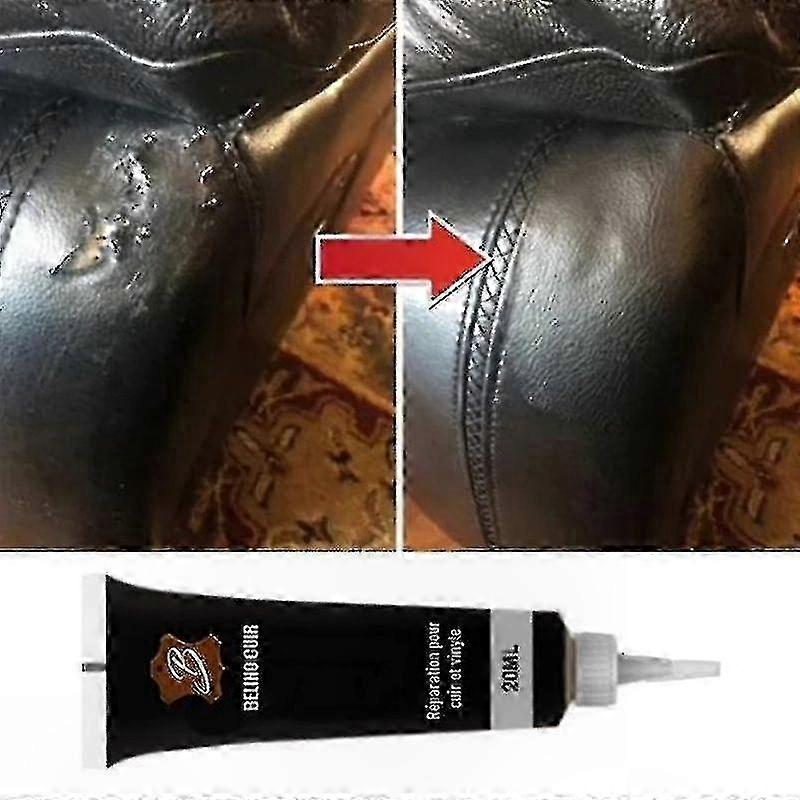Leather Seat Sofa Coat Repair Solution - 20ml Black Restorative Liquid Kit