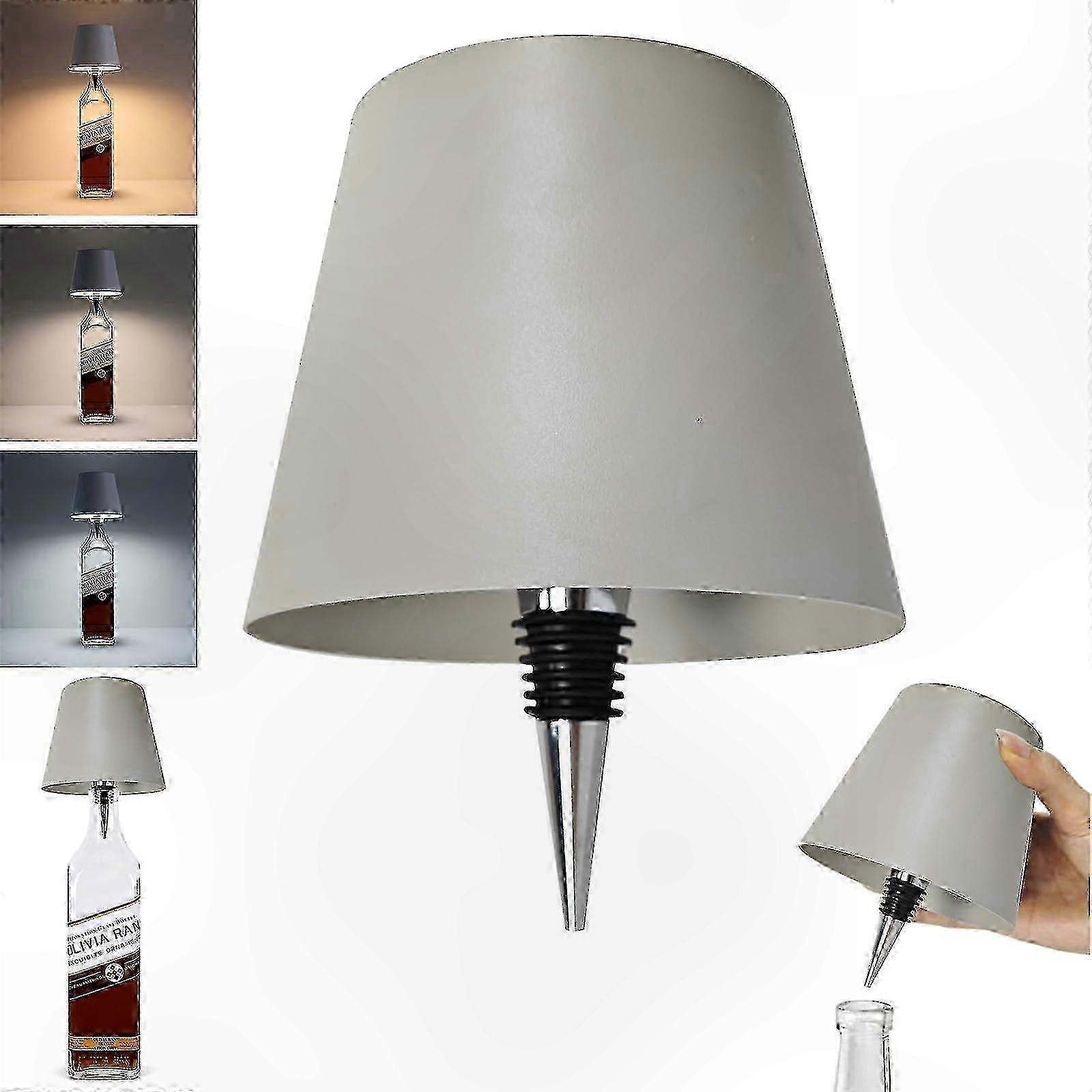 LED Bottle Lights with 3 Color Options for Bars and Restaurants Rechargeable Feature