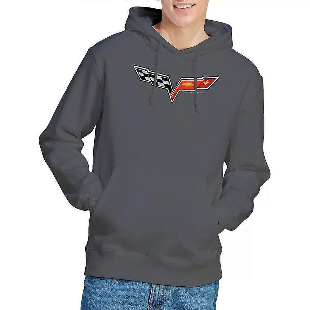 Moletom com Capuz Chevrolet The Vette Medallion S-3XL, Estilo Carvão 1915