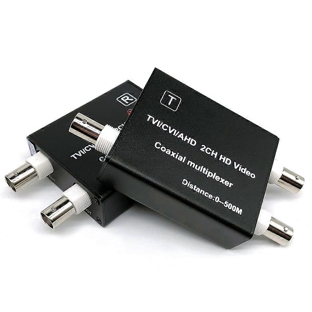 AHD TVI CVI Video Multiplexer For CCTV Camera 2Channel Coaxial Video Converter HDCVI 1080P Compatibility
