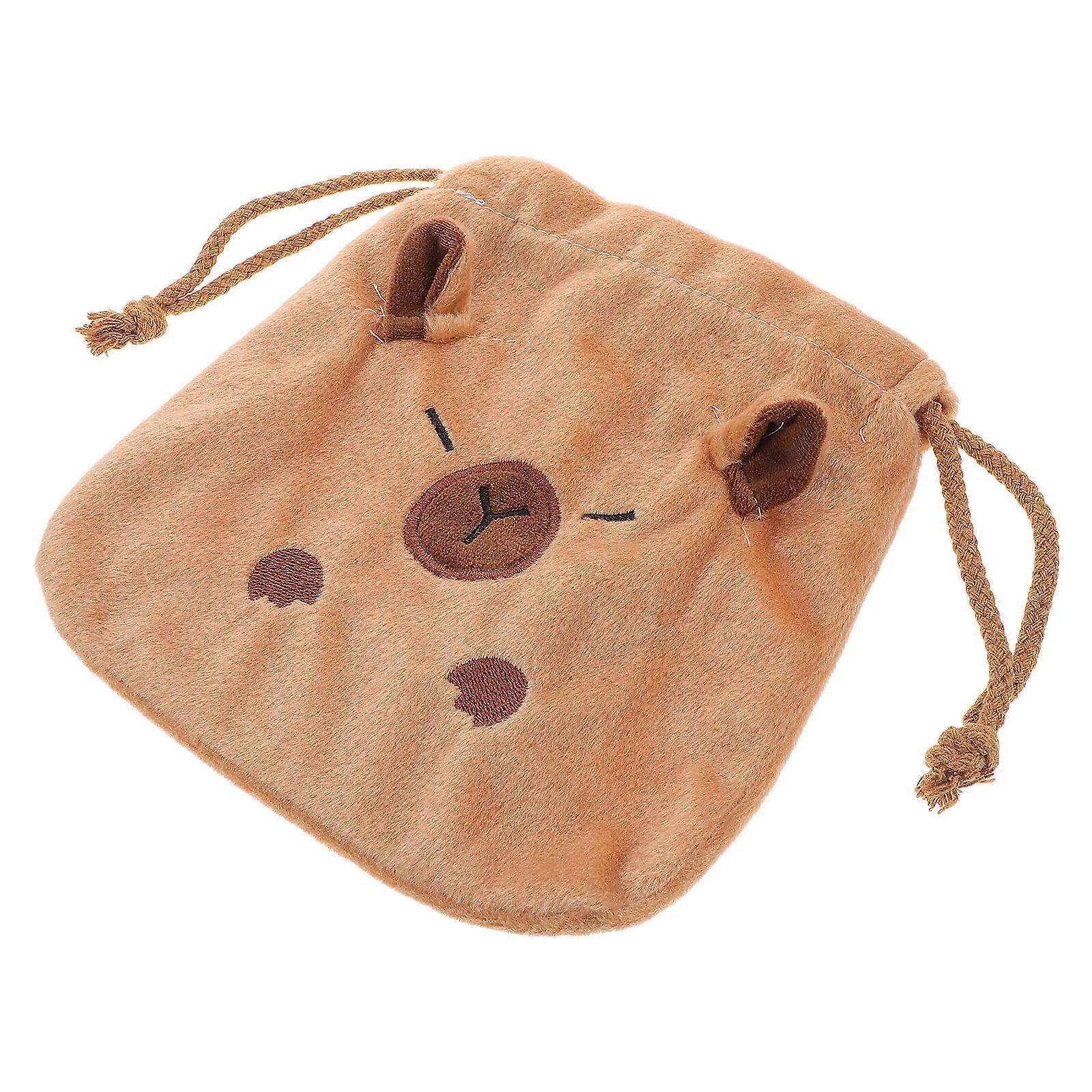 Cute Animal Makeup Pouch Drawstring Organizer for Storage 2Pcs Portable
