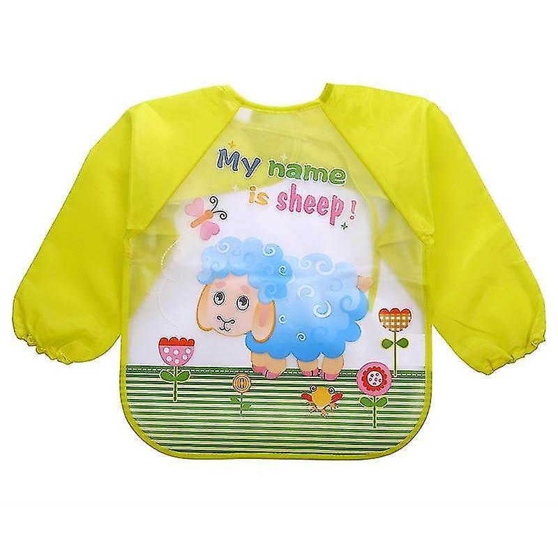 Bibs Baby / Waterproof Long Sleeve Mickey Minnie Feeding Bib With Pocket
