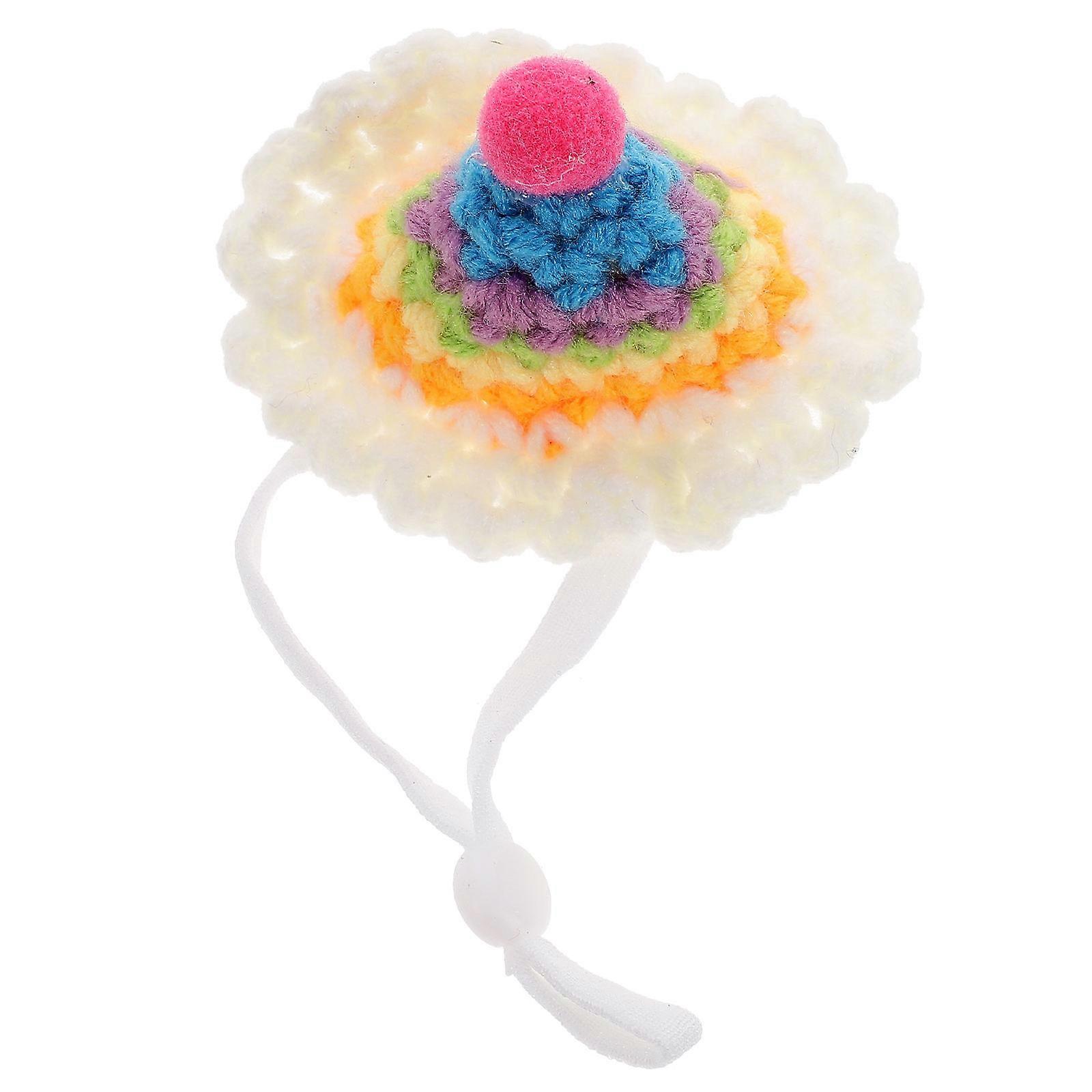 Hamster Hat Small Animal Hat for Wearing Use 2Pcs Lightweight Pet Accessory