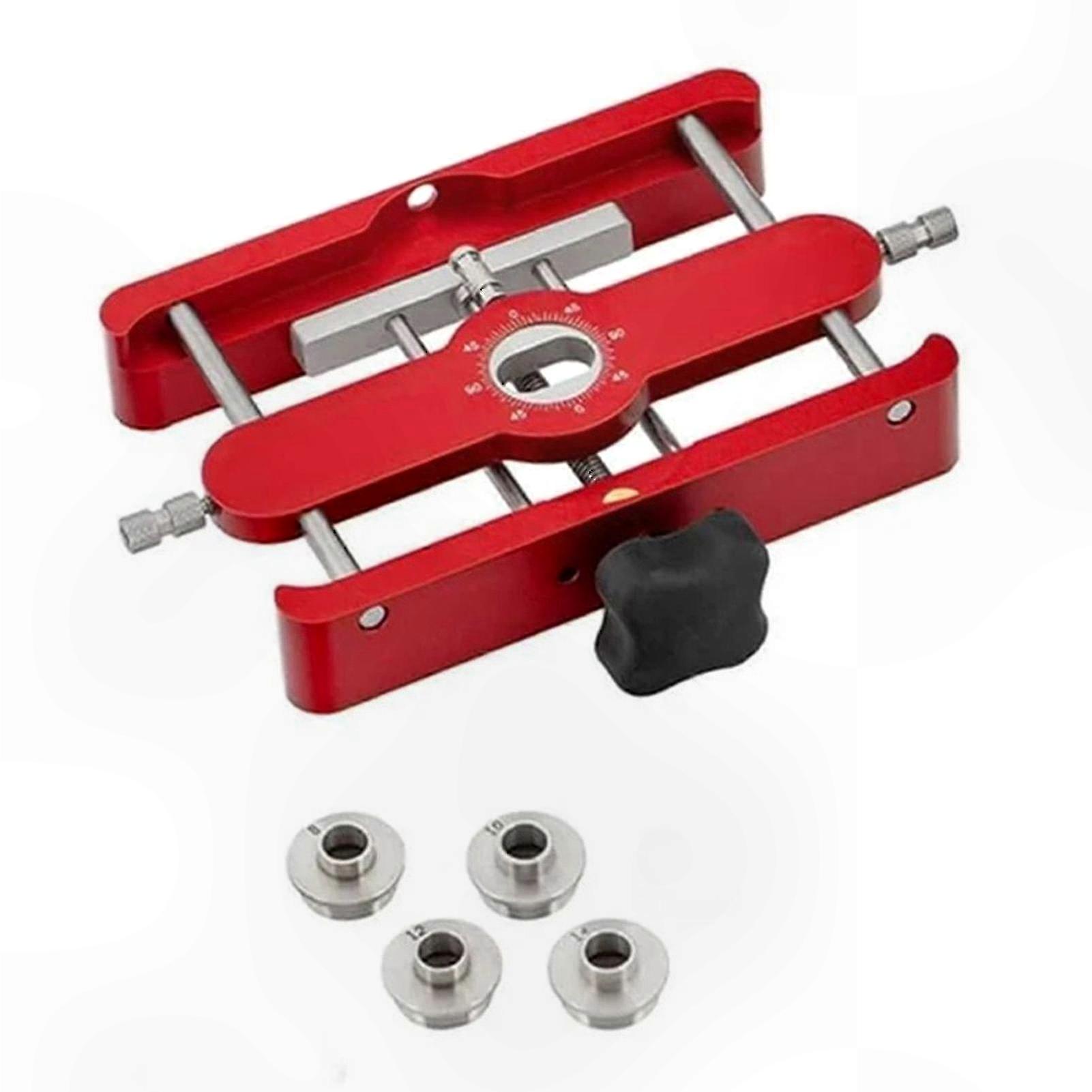 Adjustable Drill Guide Jig for Woodworking Projects - Compact and Versatile Tool for Precision Joinery Tasks