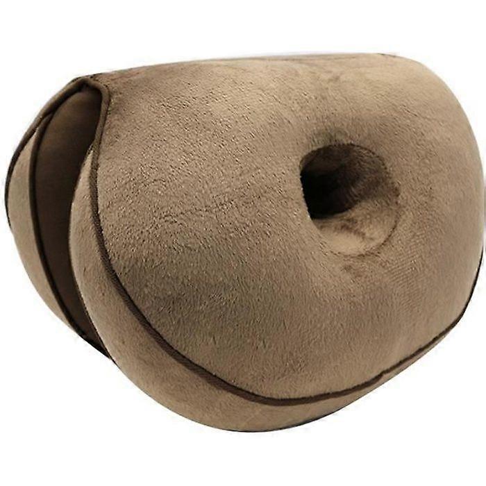 Seat Cushion Orthopedic Memory Foam Cushion for Sciatica Tailbone and Hip Pain - Coffee