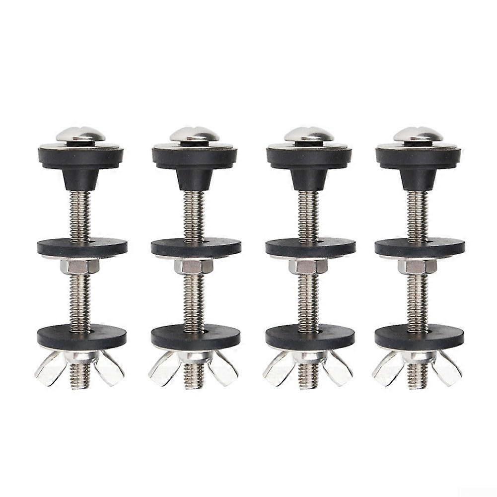 Toilet Cistern Fixing Bolts Stainless Steel Tank Mounting Kit With Rubber Sealing Rings Compatible With Std Cisterns