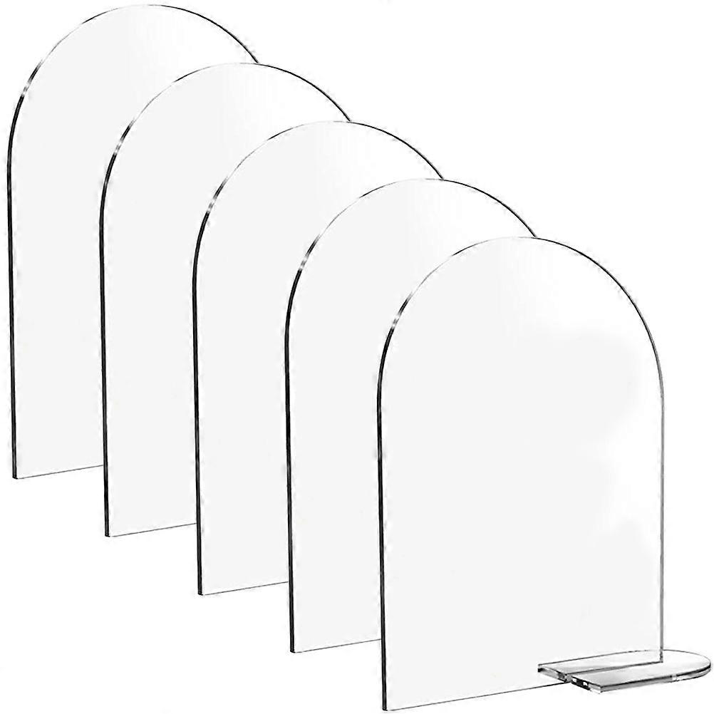 Transparent Tabletop Wedding Seating Signs Suitable For Restaurant Display With Construction In 15X10cm