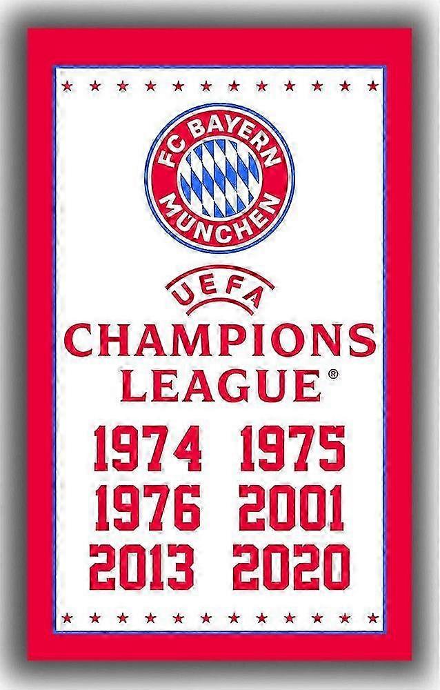 Drapeau mémorable de l'équipe de football de Munich, champions du Bayern, forme 309 2025