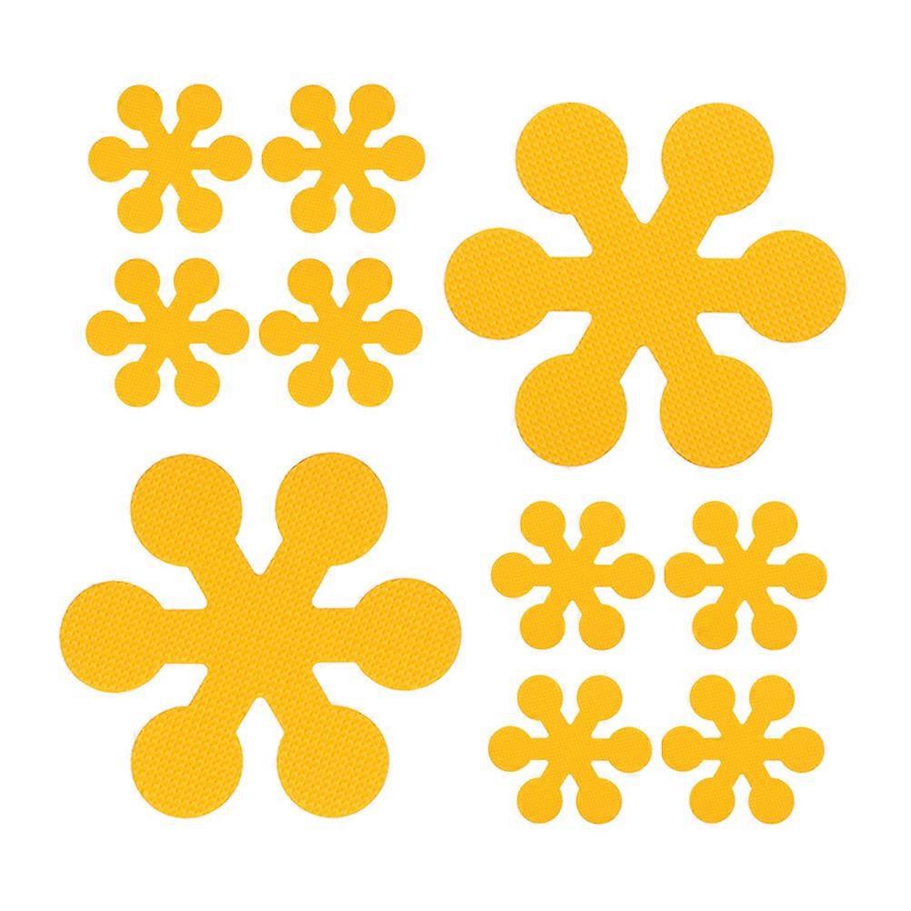 Badezimmeraufkleber, rutschfest, wasserdicht, selbstklebend, langlebig, für Kinderbäder, 12 Stück, Schneeflockenblume