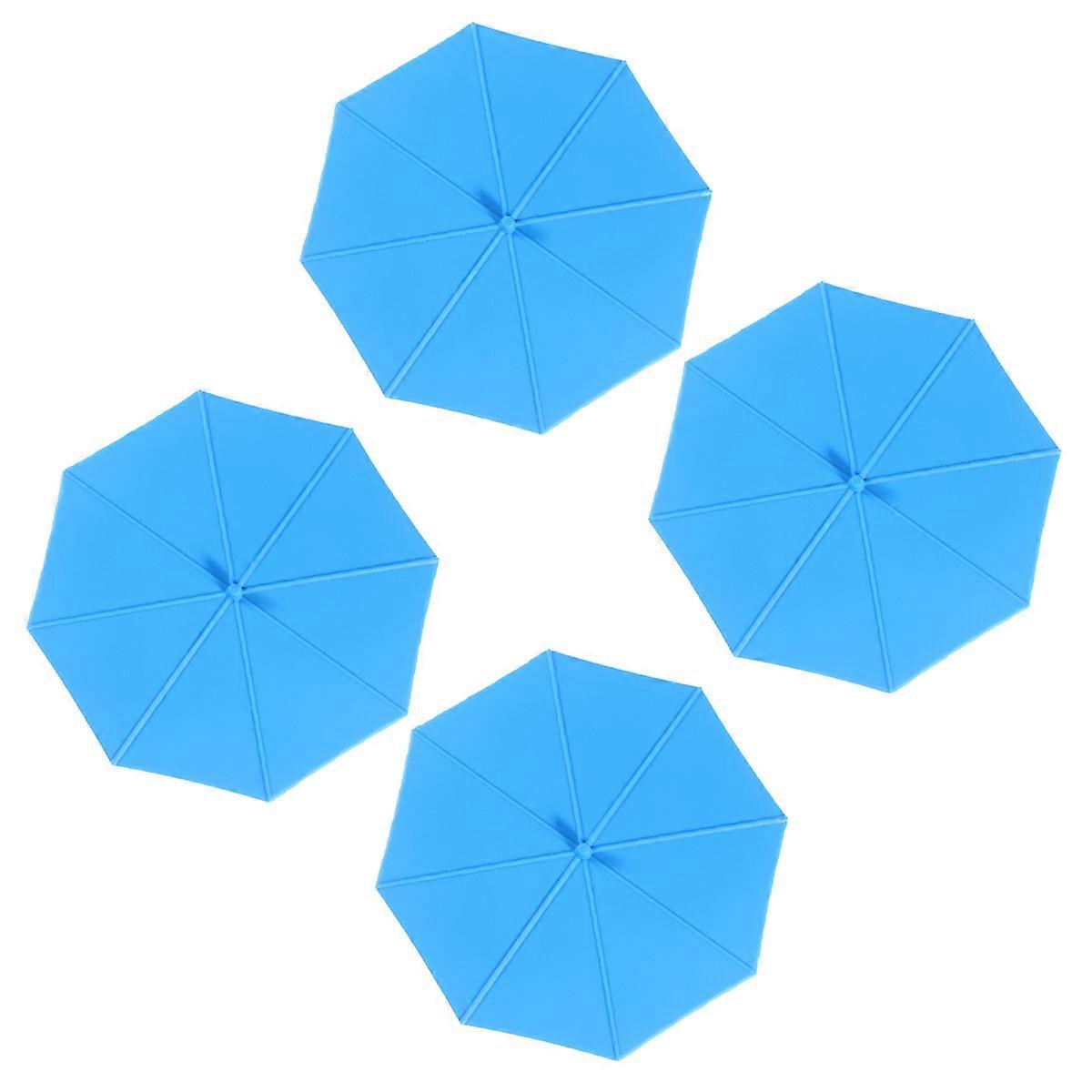 Umbrella Shaped Silicone Cup Lid for Dust Prevention 8Pcs Set