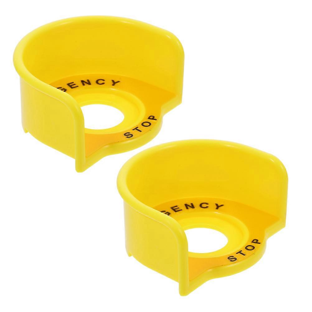 Emergency Stop Button Protective Cover Plastic Guard for 6Pcs Industrial Use