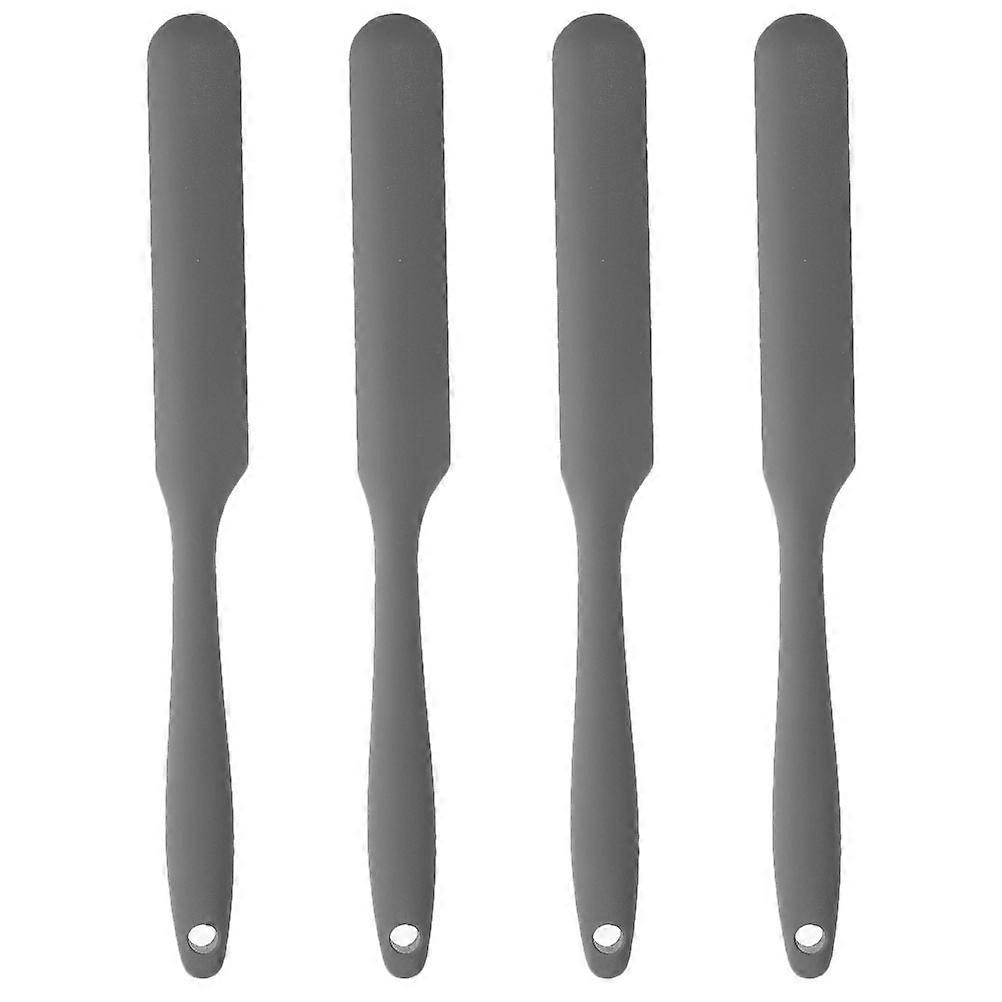 Grey Silicone Spatula 12 Pcs Non Stick Kitchen Utensil For Baking Mixing Designed For Bakers And Cooking Needs
