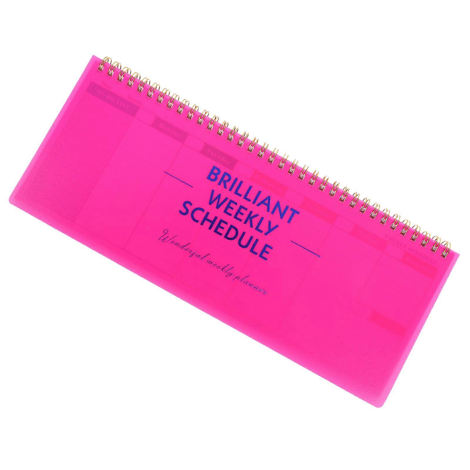 Planning Pads Weekly Planner for to Do Lists 5Pcs Pink