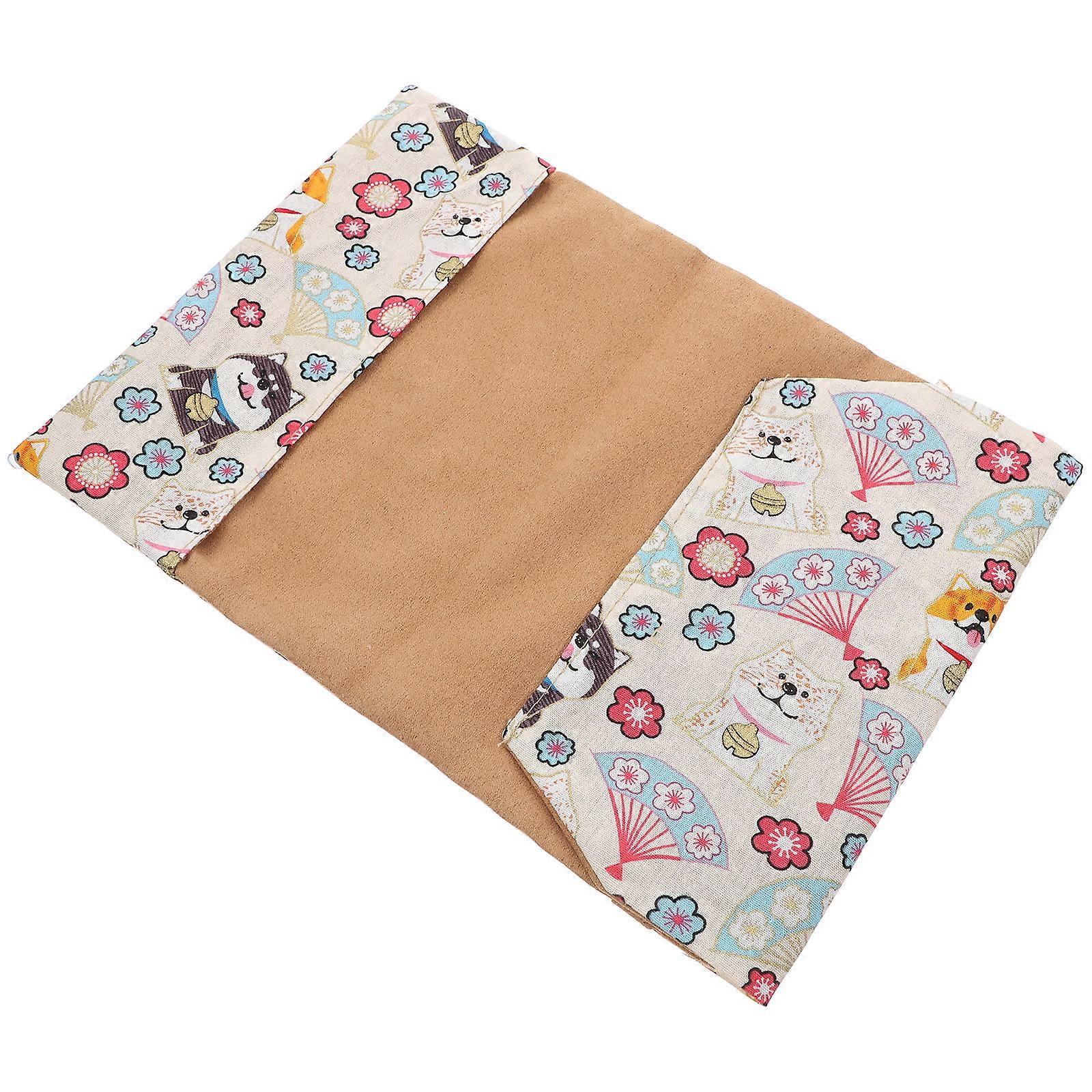Cotton Book Jacket Adjustable Book Sleeve for Textbooks