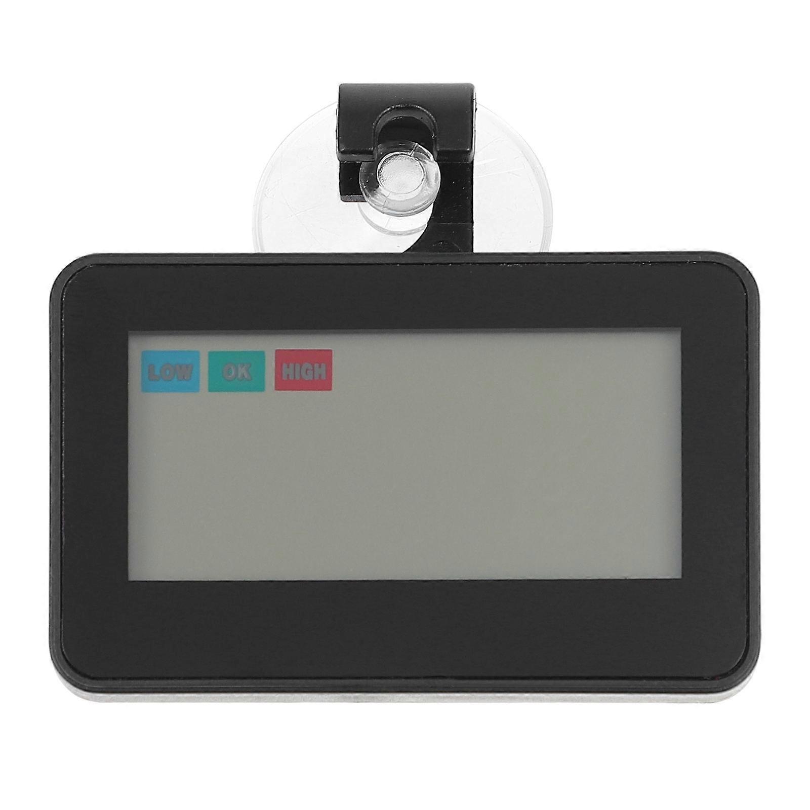 Thermometer And Hygrometer Freezer Monitoring Black 7x4.5cm Alarm For High Low Temperature 1Pcs