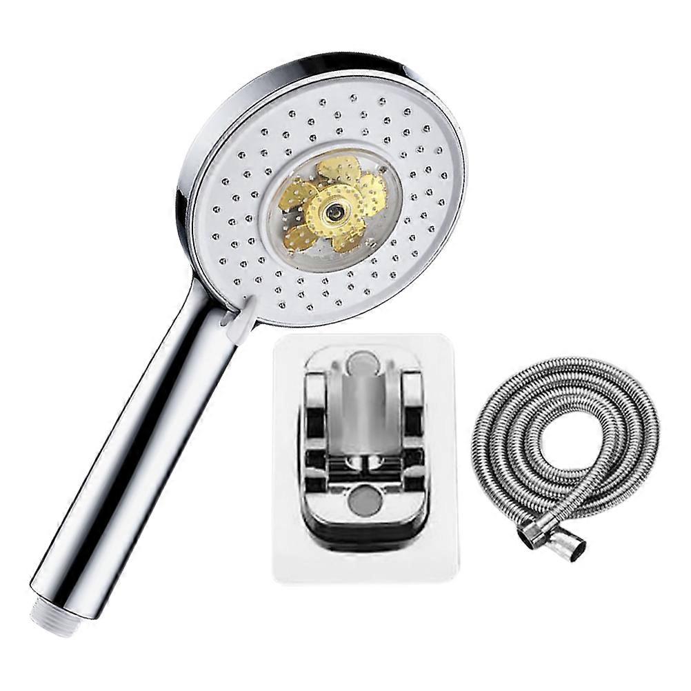 Handheld Shower Head Silver Bathroom Shower Sprayer 1Set