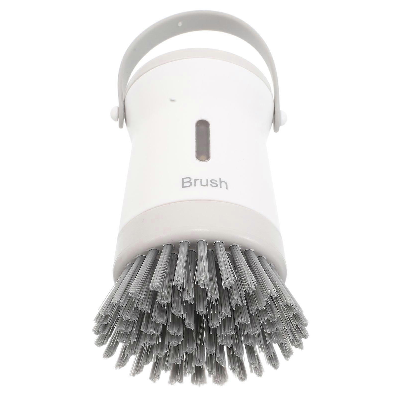 Pot Pan Sink Cleaning Brush with Handle and Soap Dispenser 2Pcs