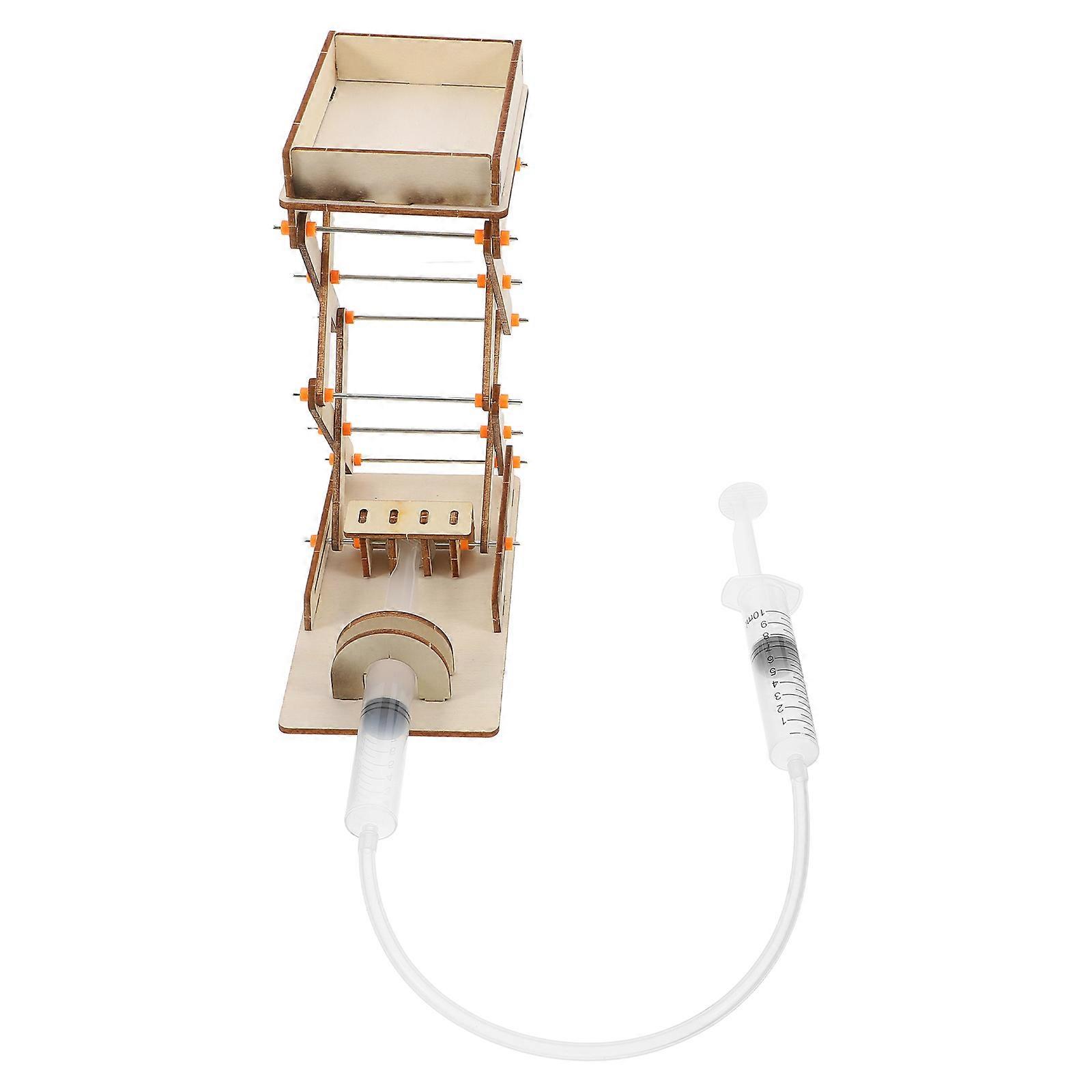 Hydraulic Lab Jack Machine Toy for Scientific Experiments DIY Educational Kit 3Pcs