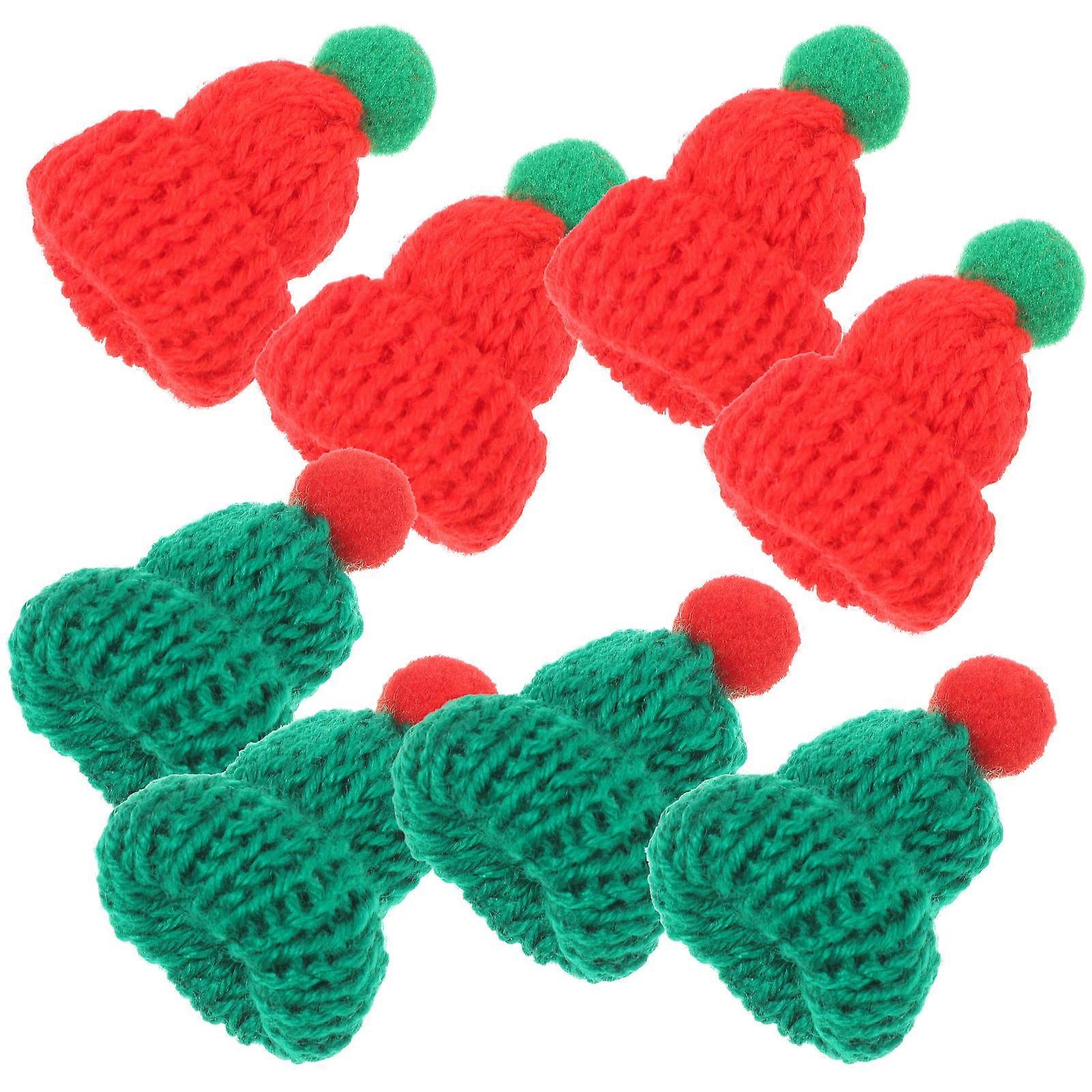 Christmas Decor Miniature Santa Hat for 80Pcs DIY Crafting