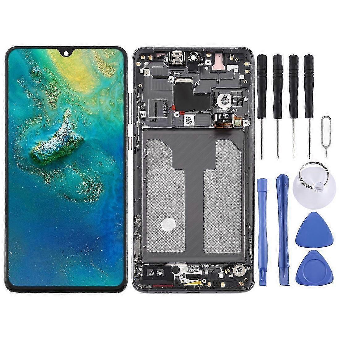 COMPATIBLE OLED LCD Screen for Huawei Mate 20 Digitizer Full Assembly with Frame