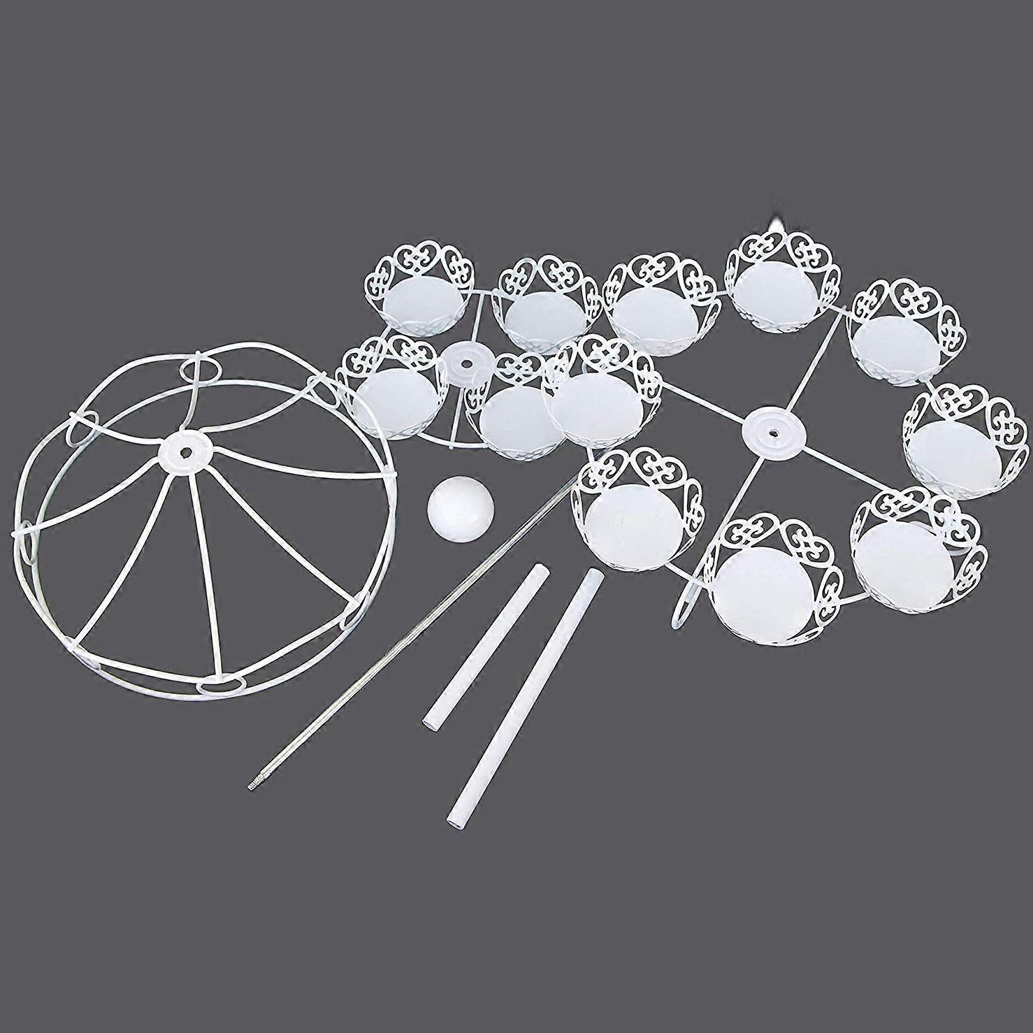 2 Layer-12 Count Carousel Cupcake Stand Holder Cake Cup Display Stand